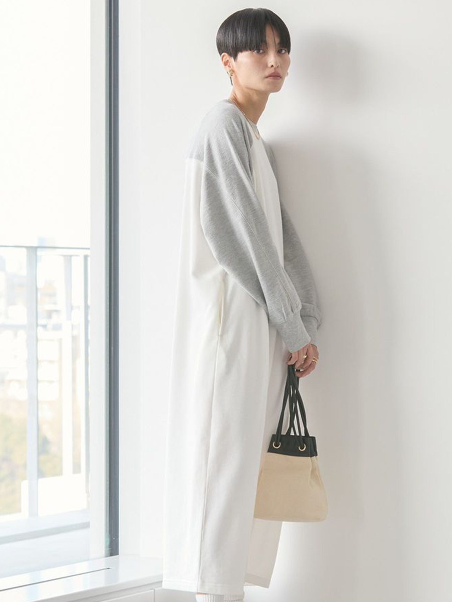 Tarumizu Raglan Sleeve Long Dress