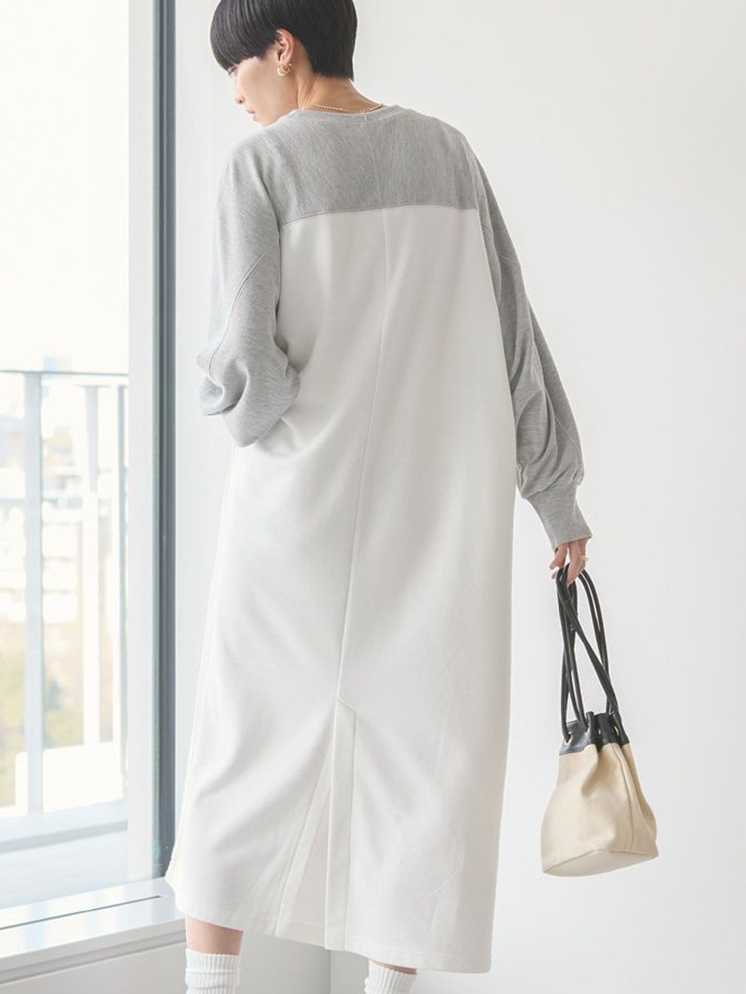 Tarumizu Raglan Sleeve Long Dress
