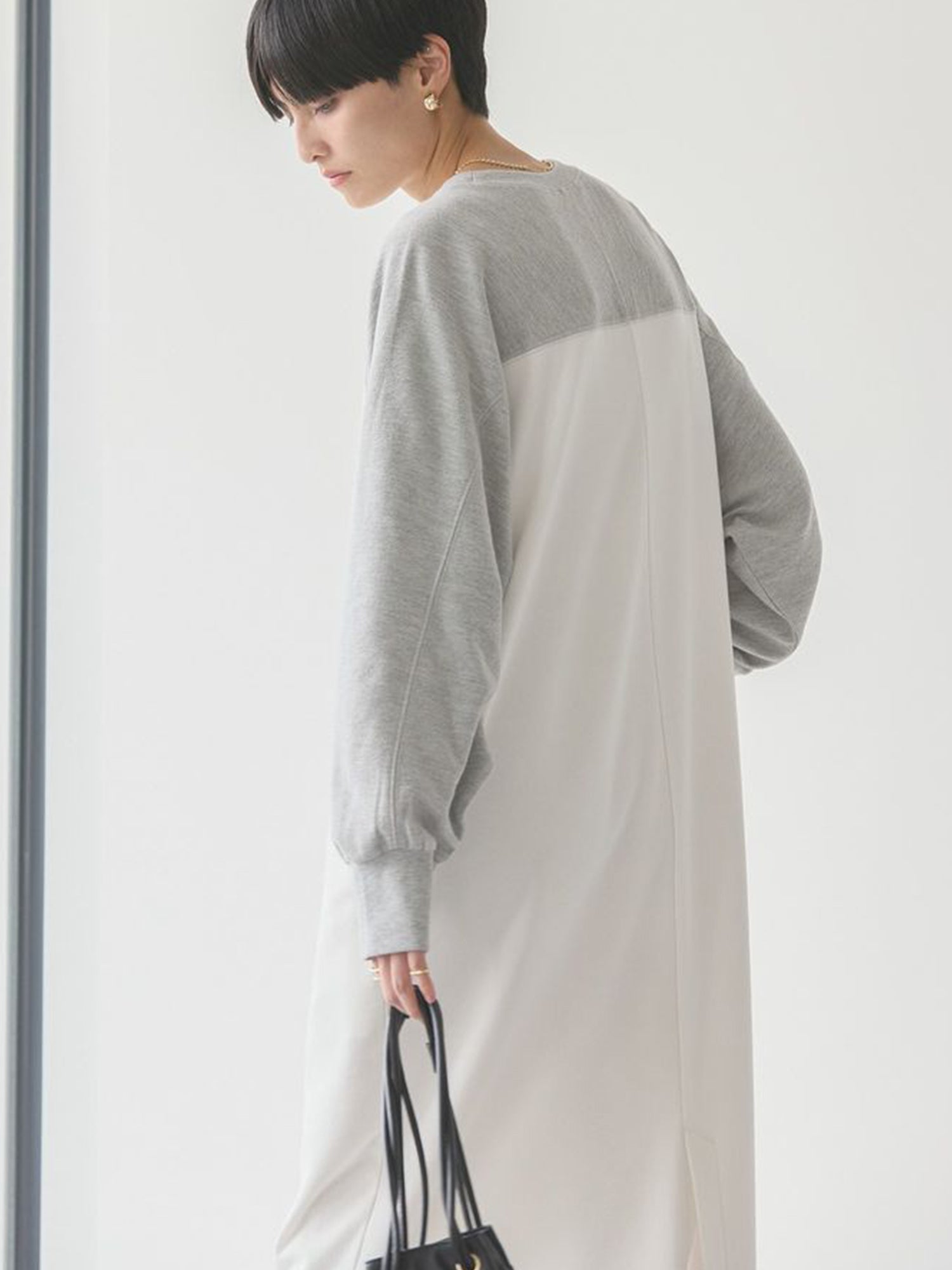 Tarumizu Raglan Sleeve Long Dress