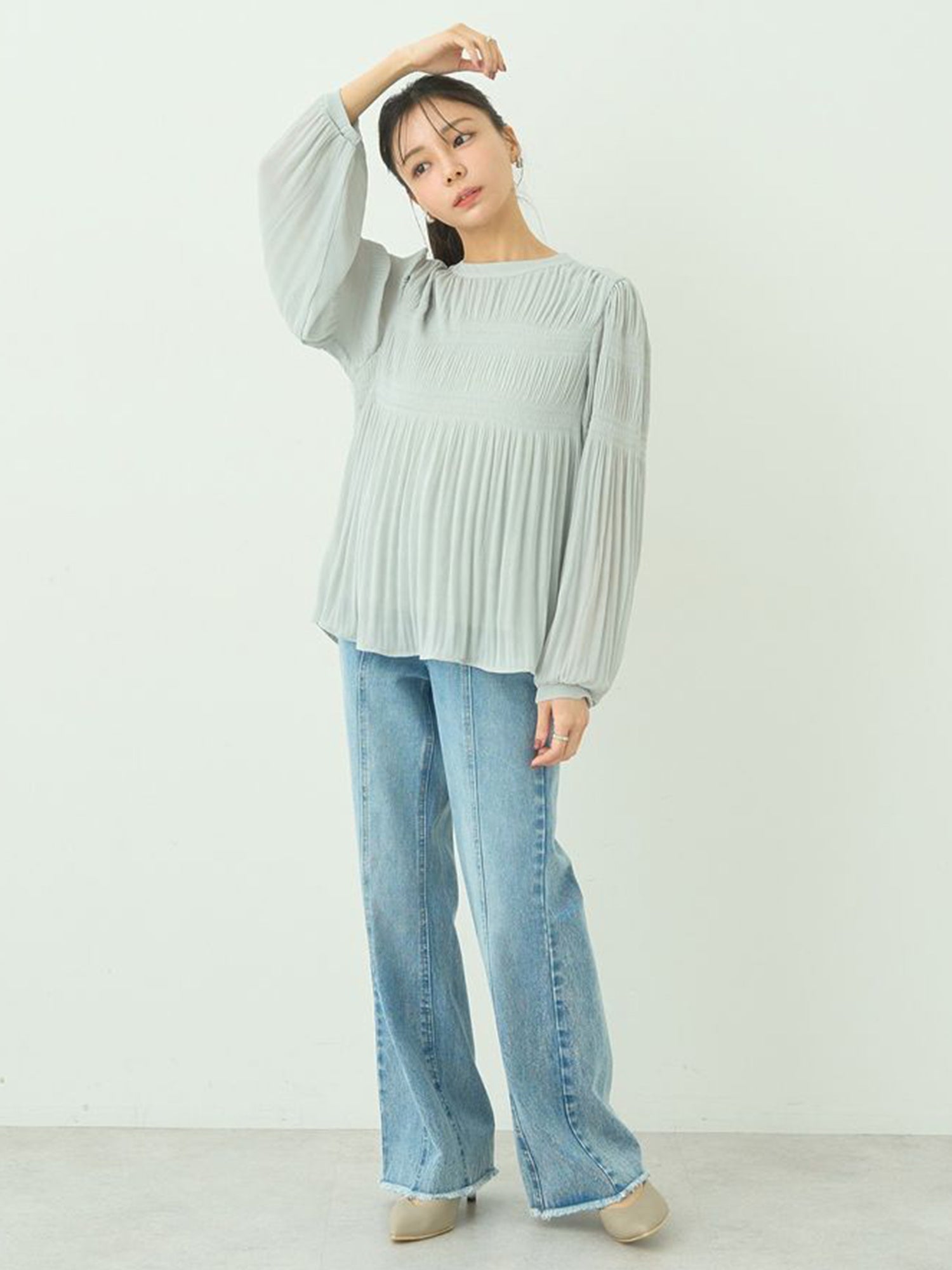 Marumi Pleated Blouse