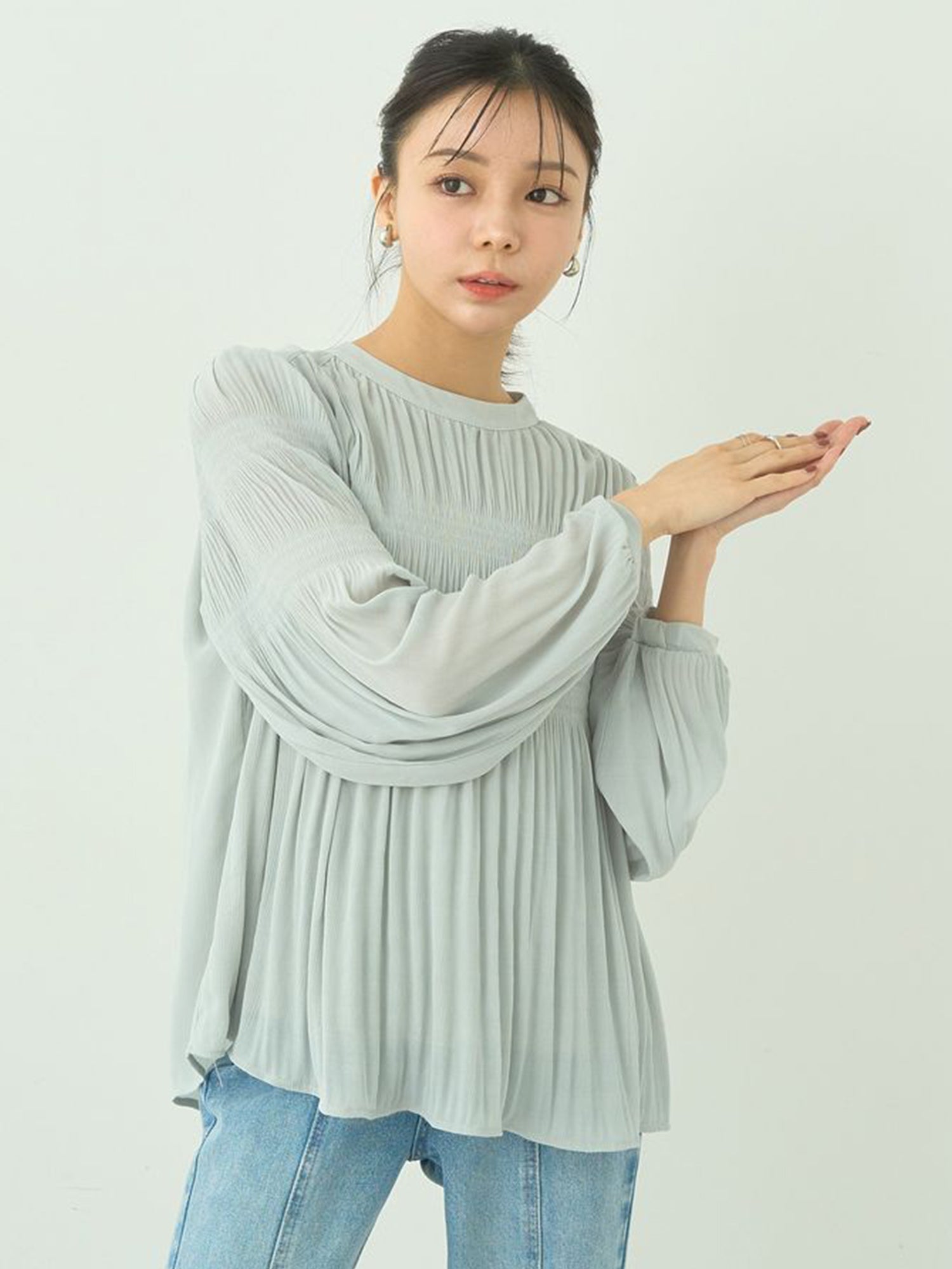 Marumi Pleated Blouse