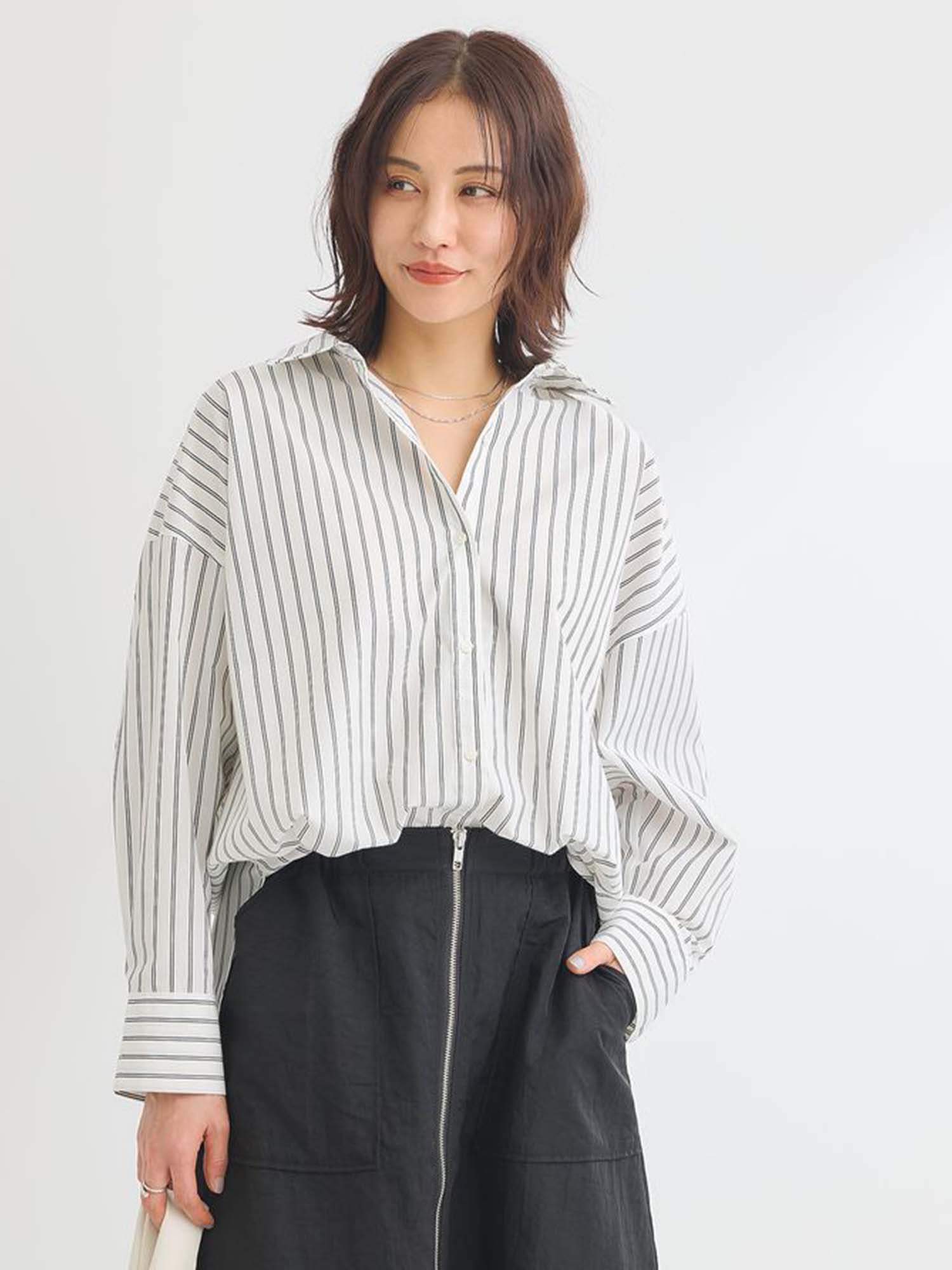 Ukiha Easy-care Striped Shirt