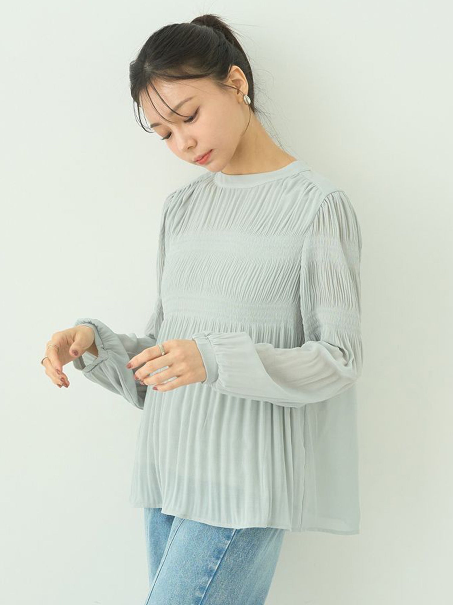 Marumi Pleated Blouse
