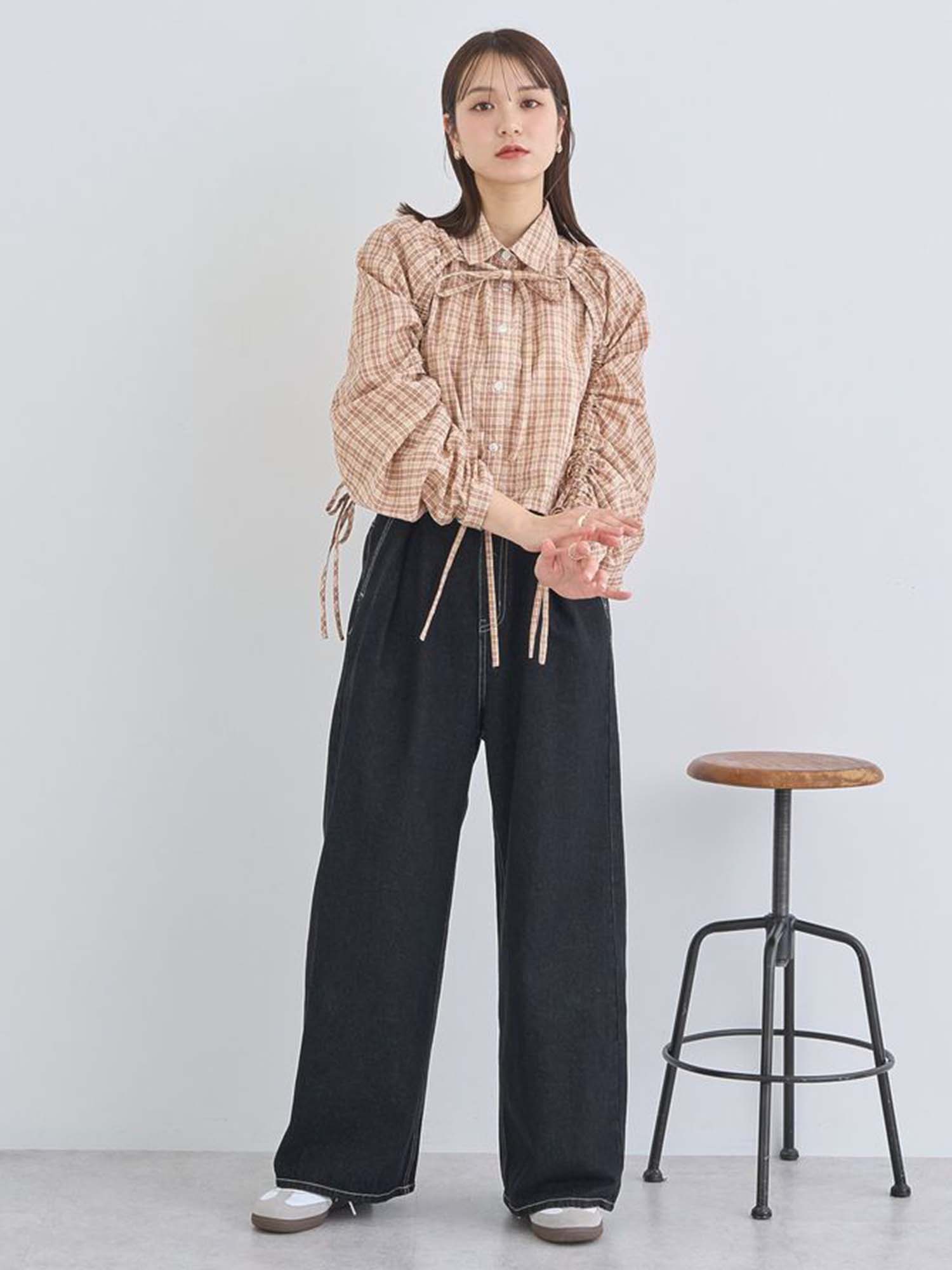 Keiki Tuck Hook Denim Pants