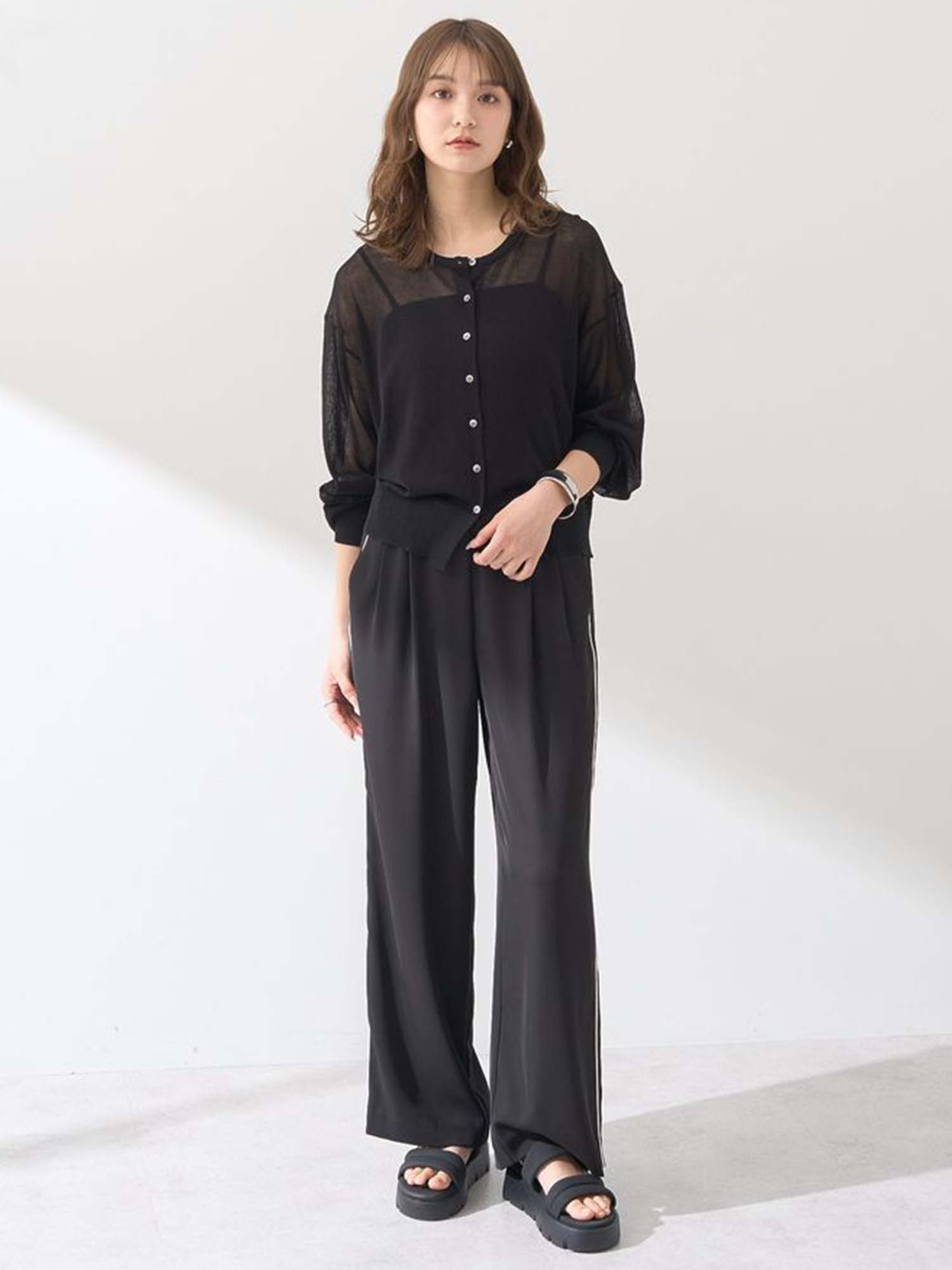 Kuchinashi Sheer Knit Cardigan