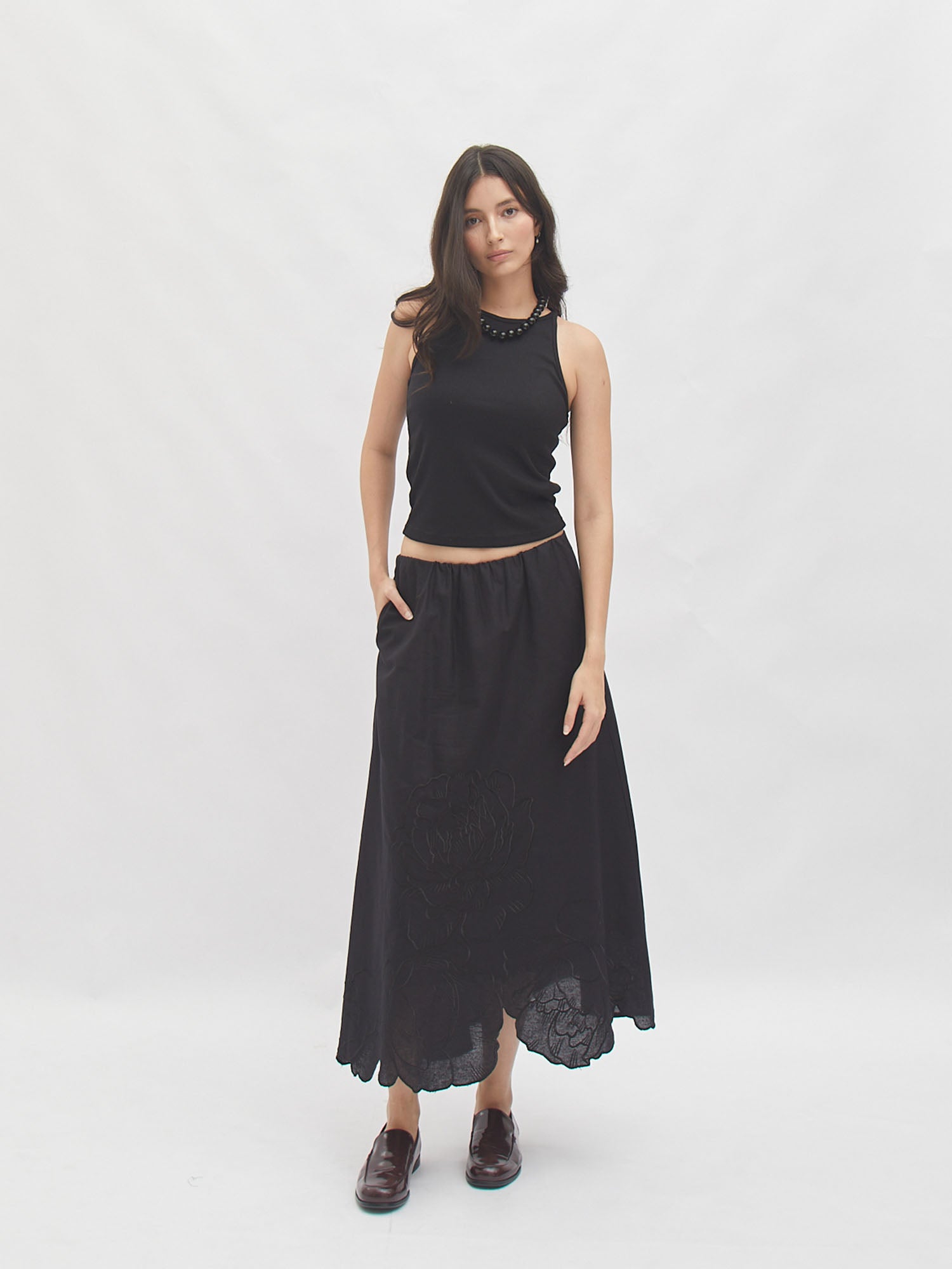 Poppy A Line Maxi Skirt