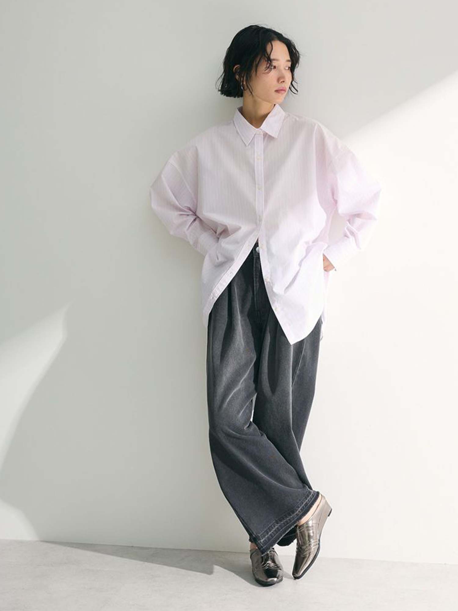 Nankoku Tucked Wide Denim Pants