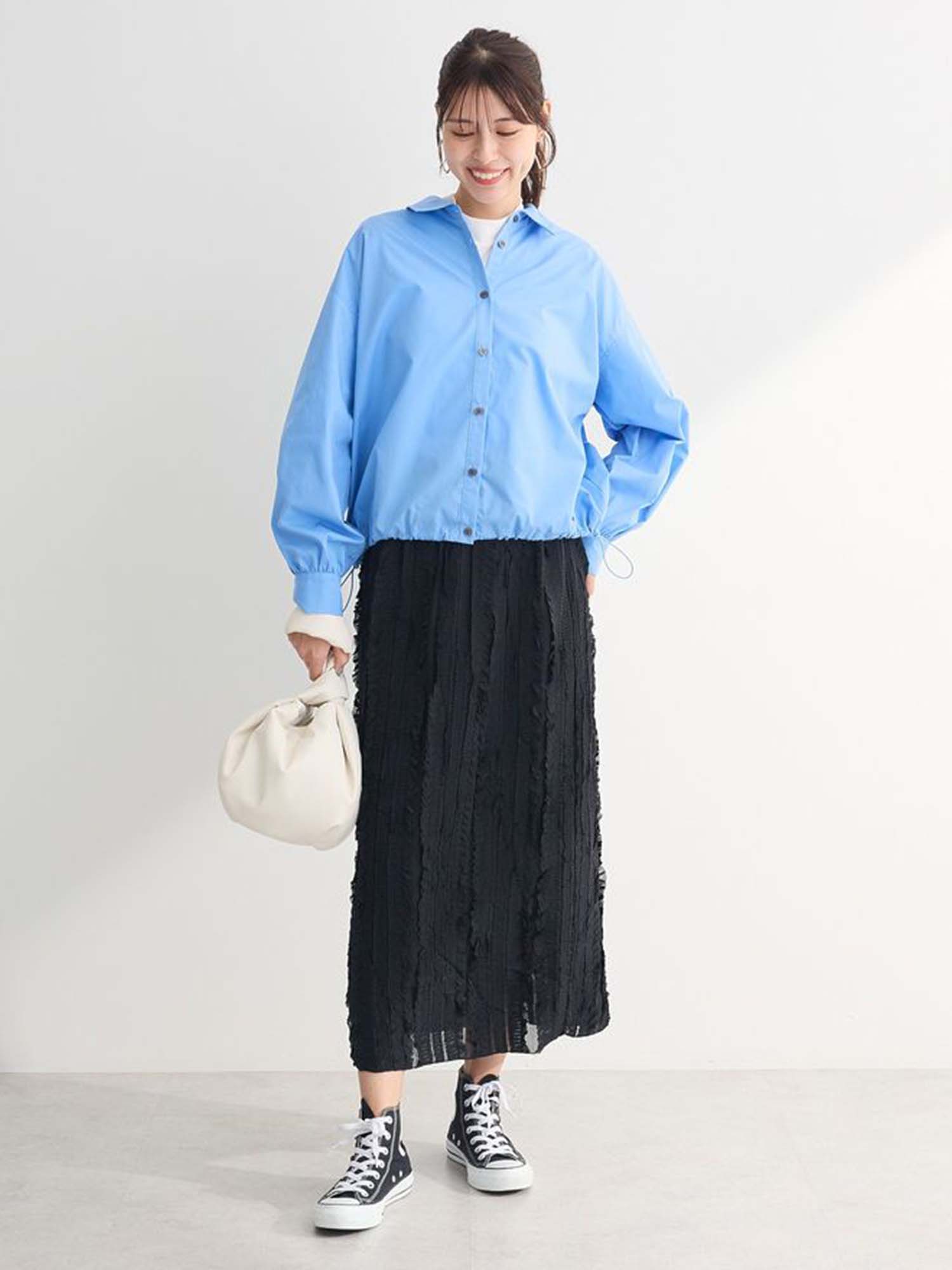 Mizunami Easy-care Drawstring Shirt