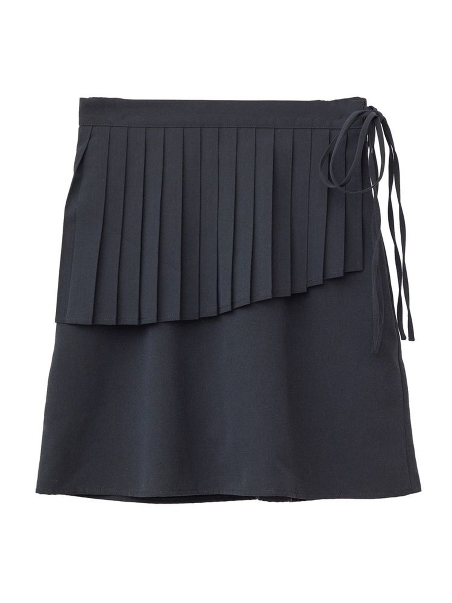 Yubi Set Pleated Wrap Skirt