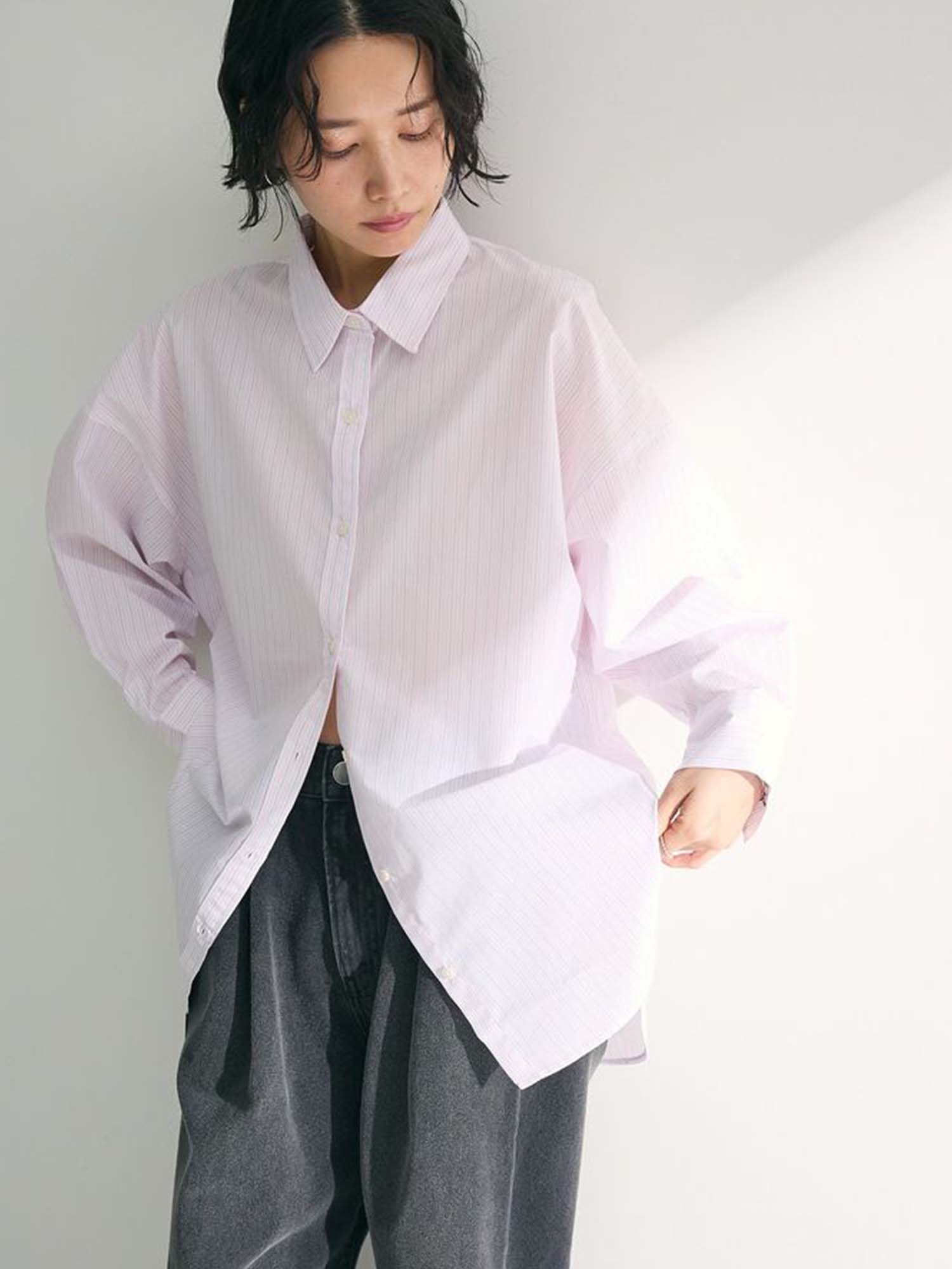 Ukiha Easy-care Striped Shirt
