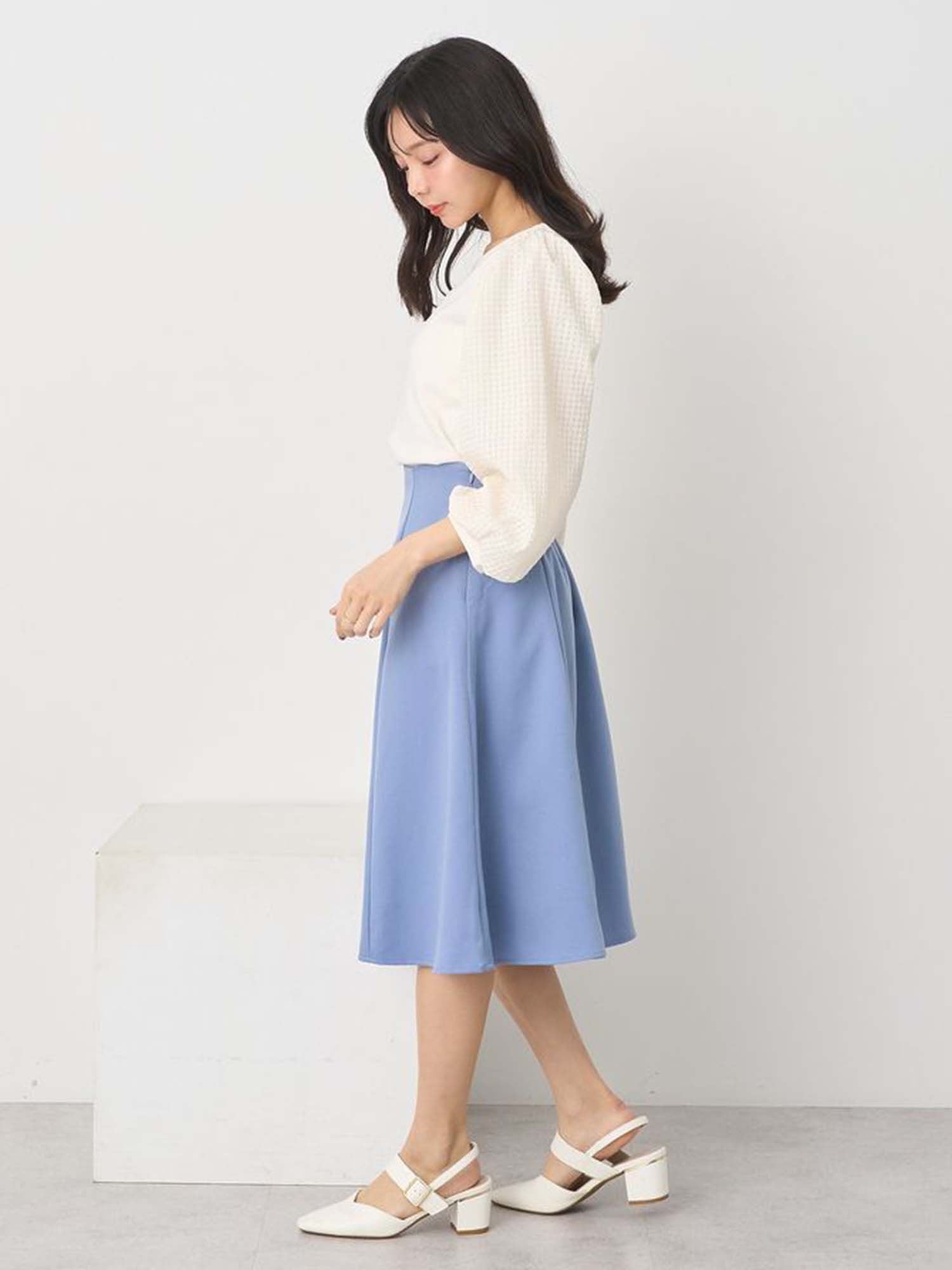 Naze Check Sleeve Blouse