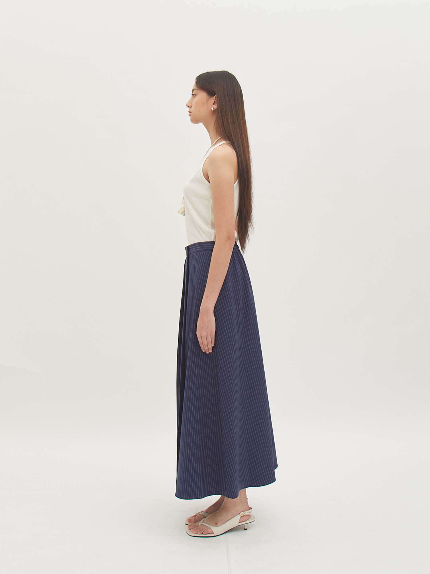 Cleo Pleated Maxi Skirt