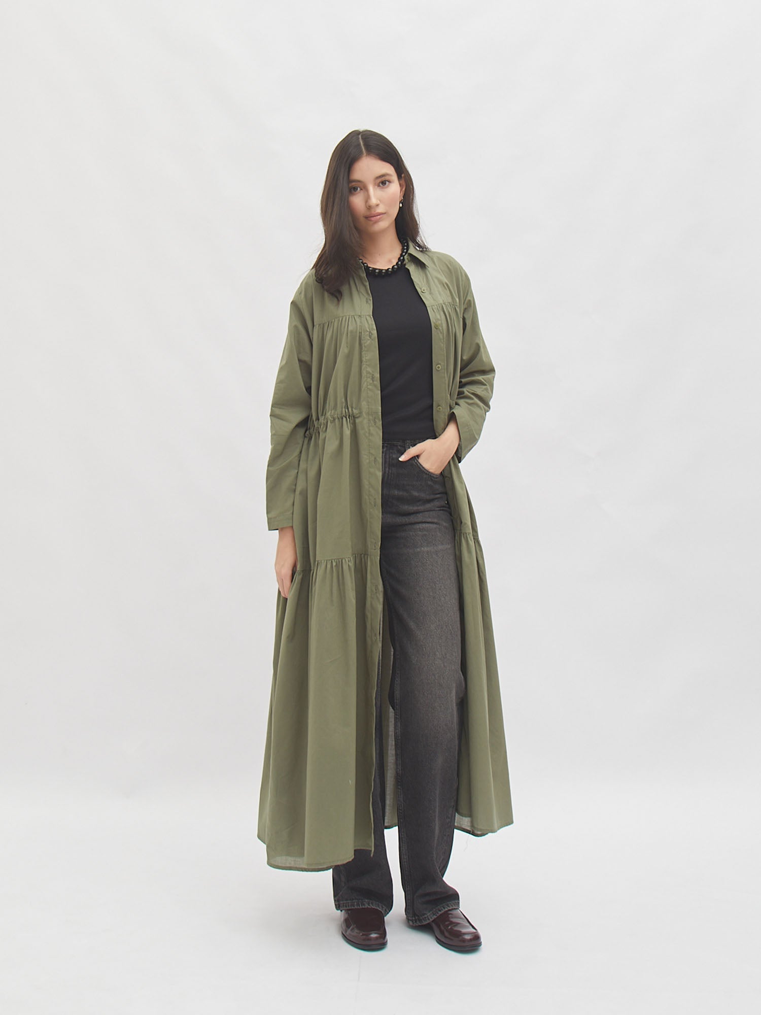 Vindy Loose Safari Dress