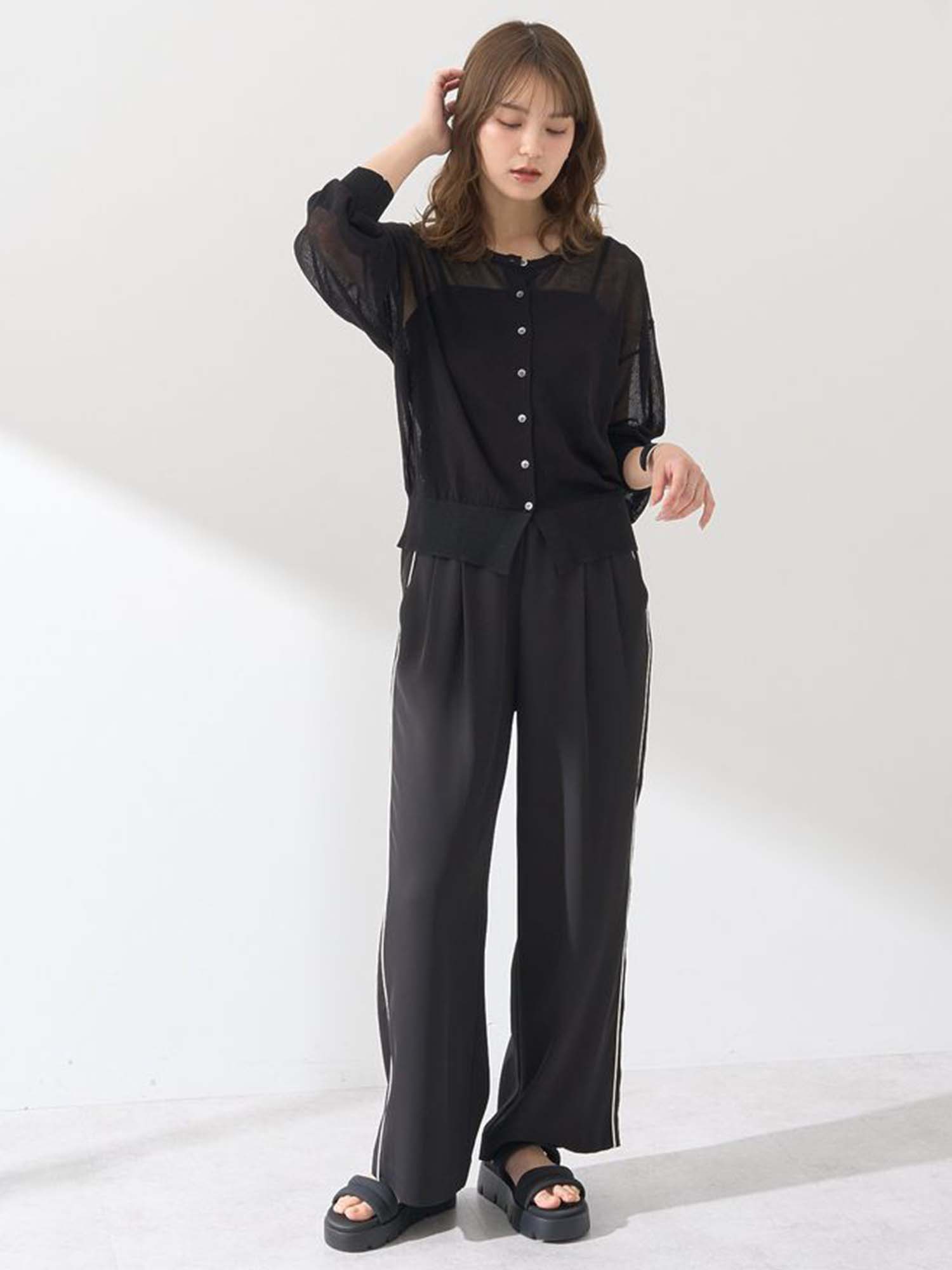 Kuchinashi Sheer Knit Cardigan