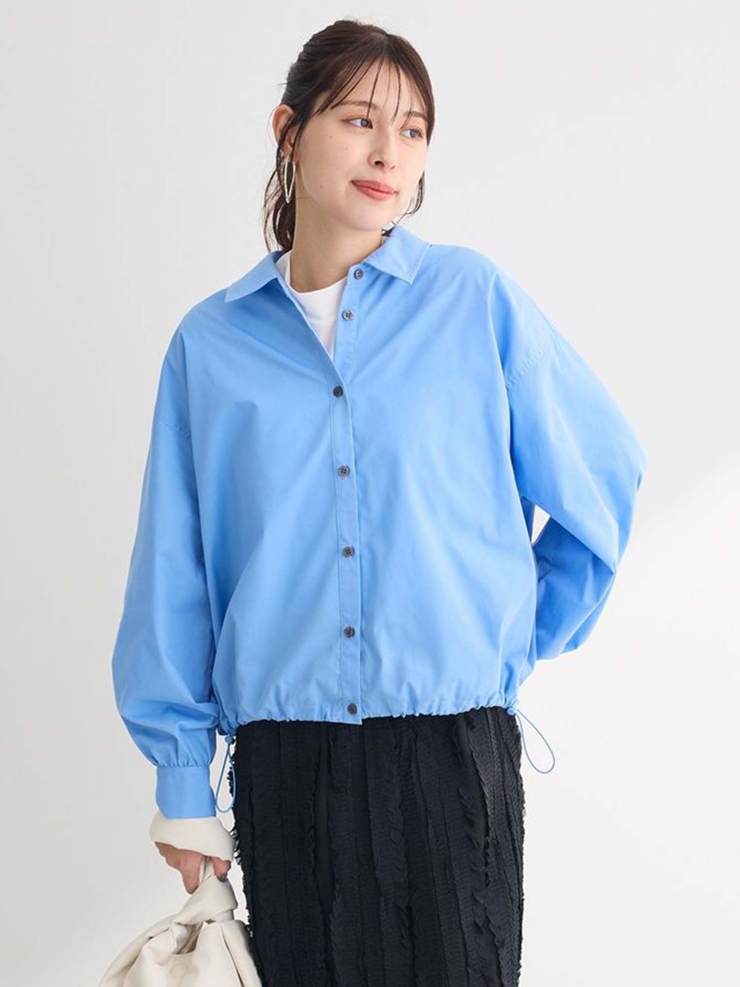 Mizunami Easy-care Drawstring Shirt