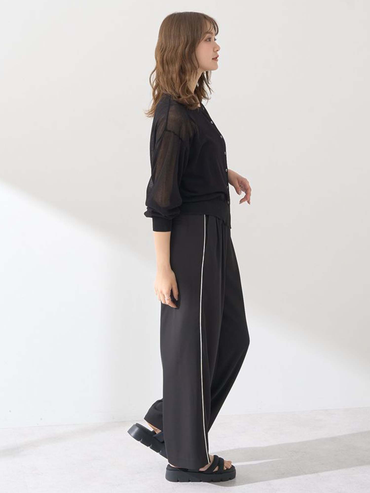 Kuchinashi Sheer Knit Cardigan