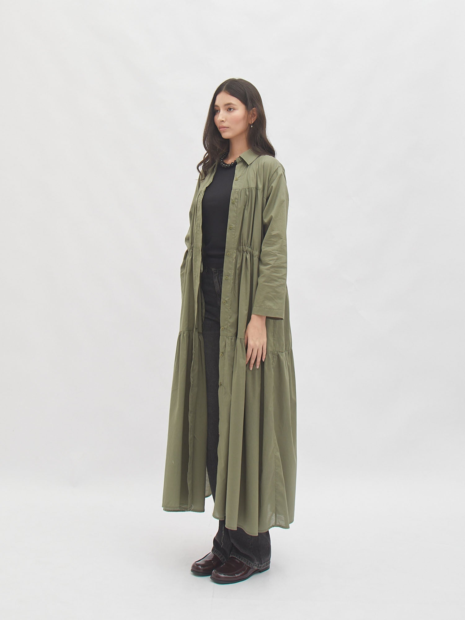 Vindy Loose Safari Dress
