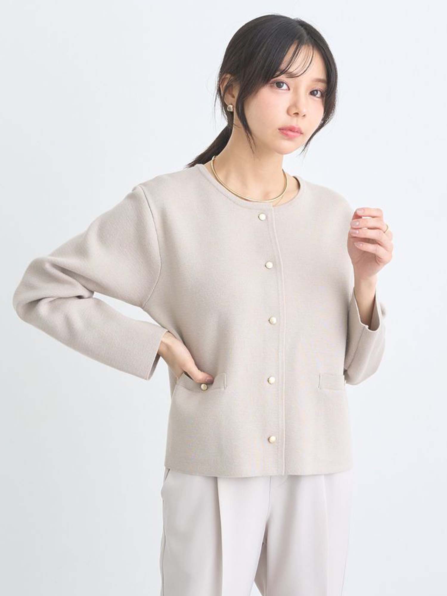 Chihiro Round Neck Cardigan