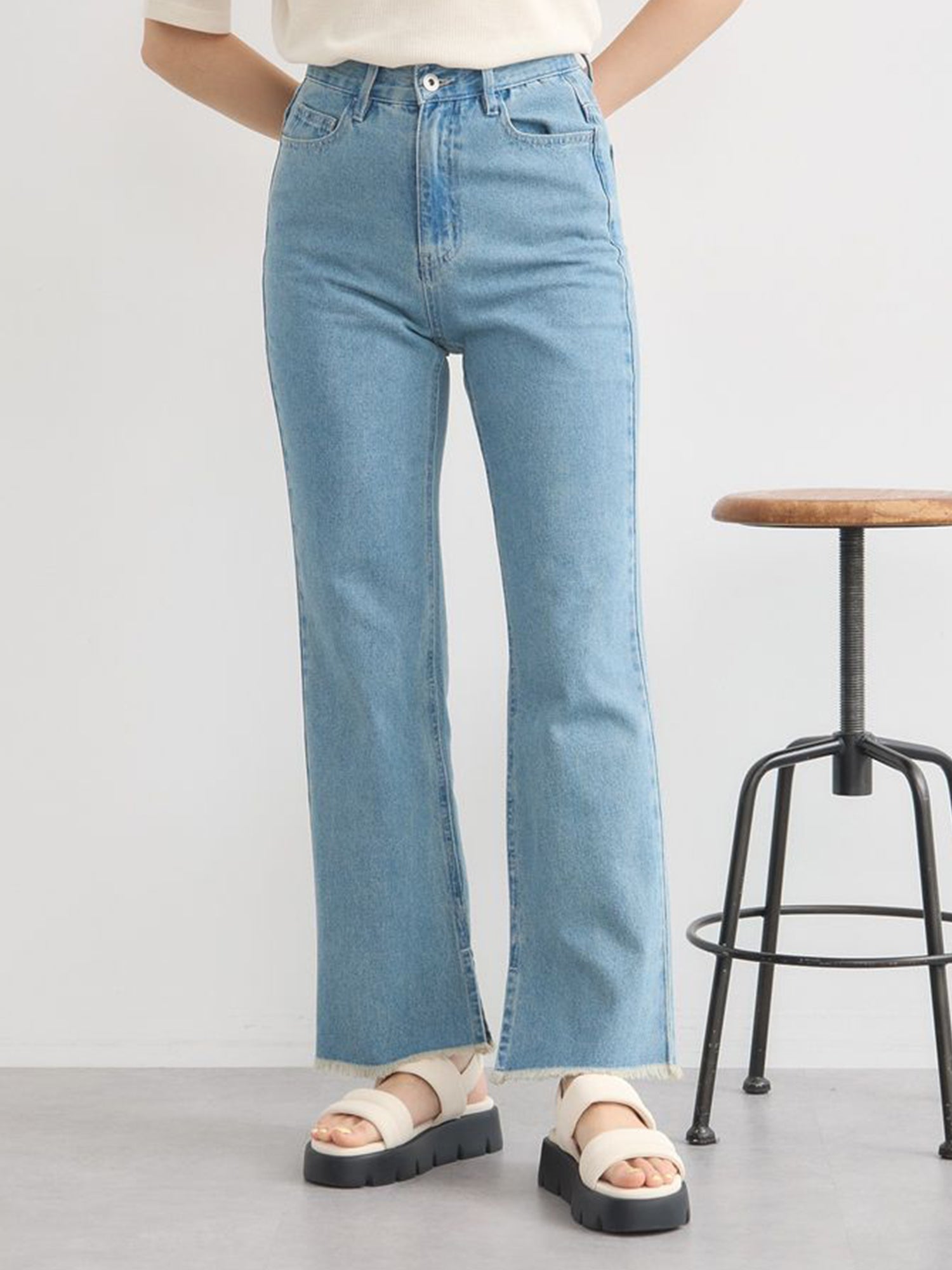 Kawanoe Flare Denim Pants