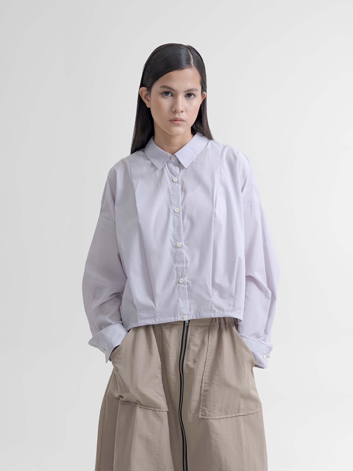 Honami Tuck Drawstring Shirt