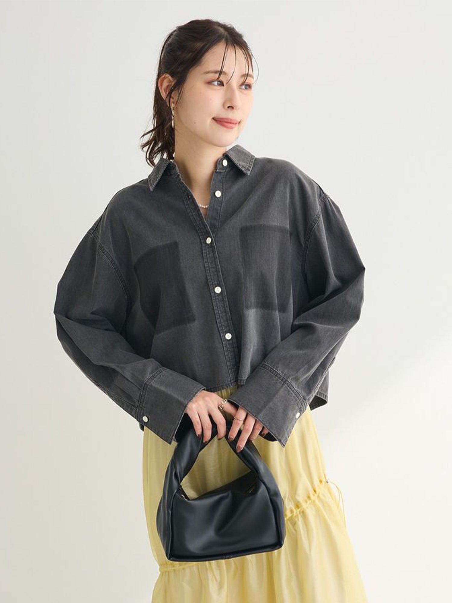 Tomioka Short Denim Shirt