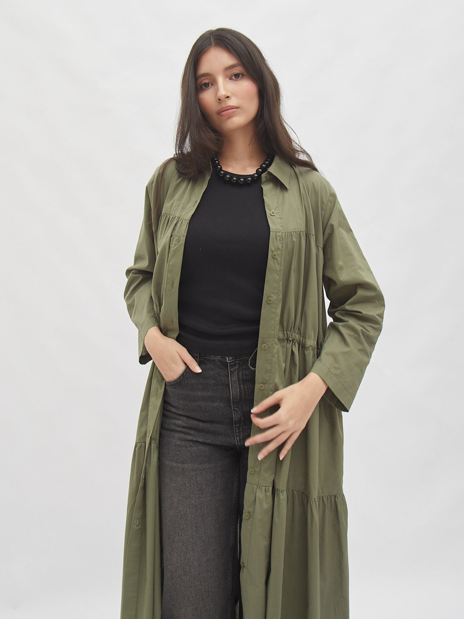 Vindy Loose Safari Dress