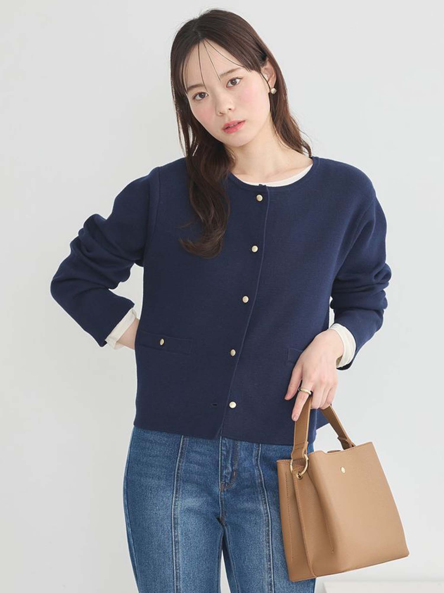 Chihiro Round Neck Cardigan
