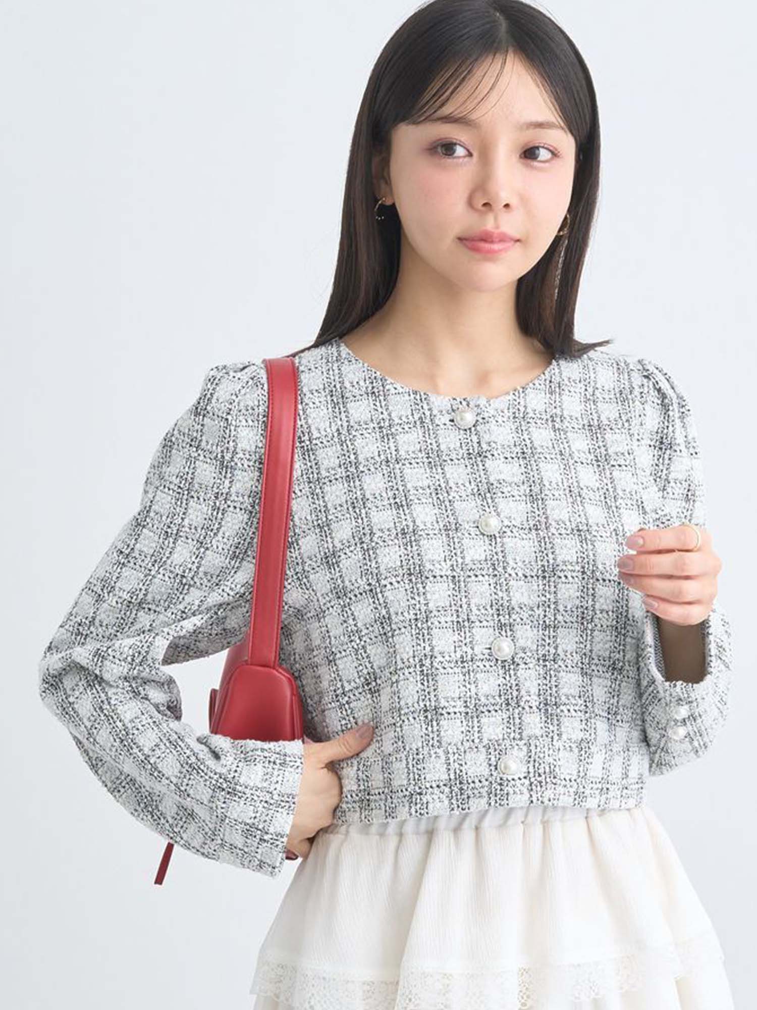 Eimi Cropped Tweed Jacket