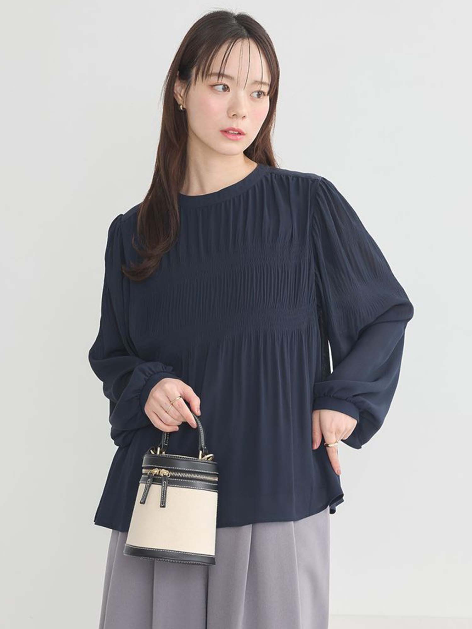 Marumi Pleated Blouse