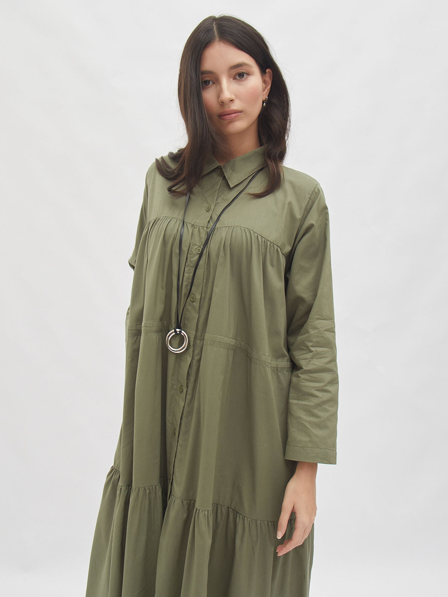 Vindy Loose Safari Dress