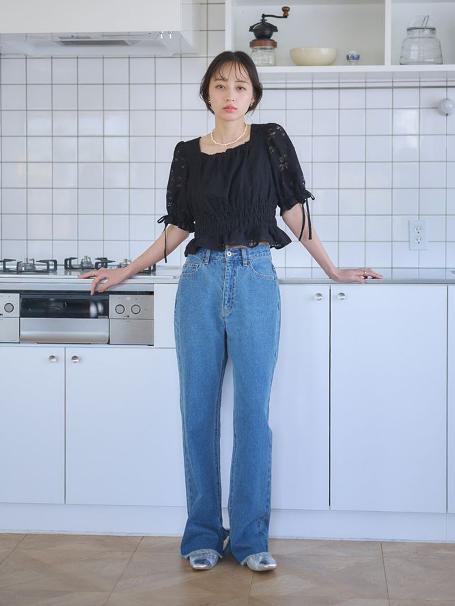 Kawanoe Flare Denim Pants