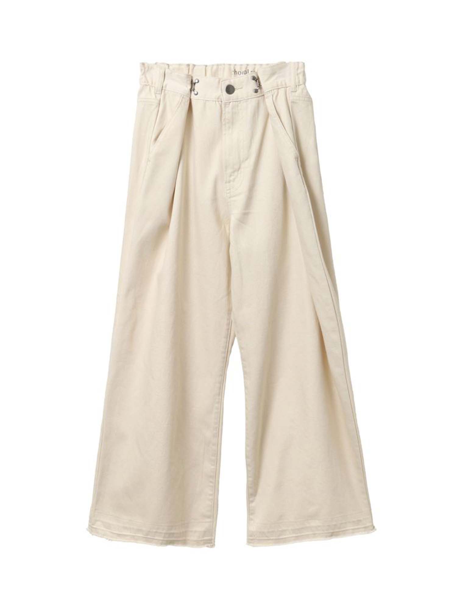 Nankoku Tucked Wide Denim Pants