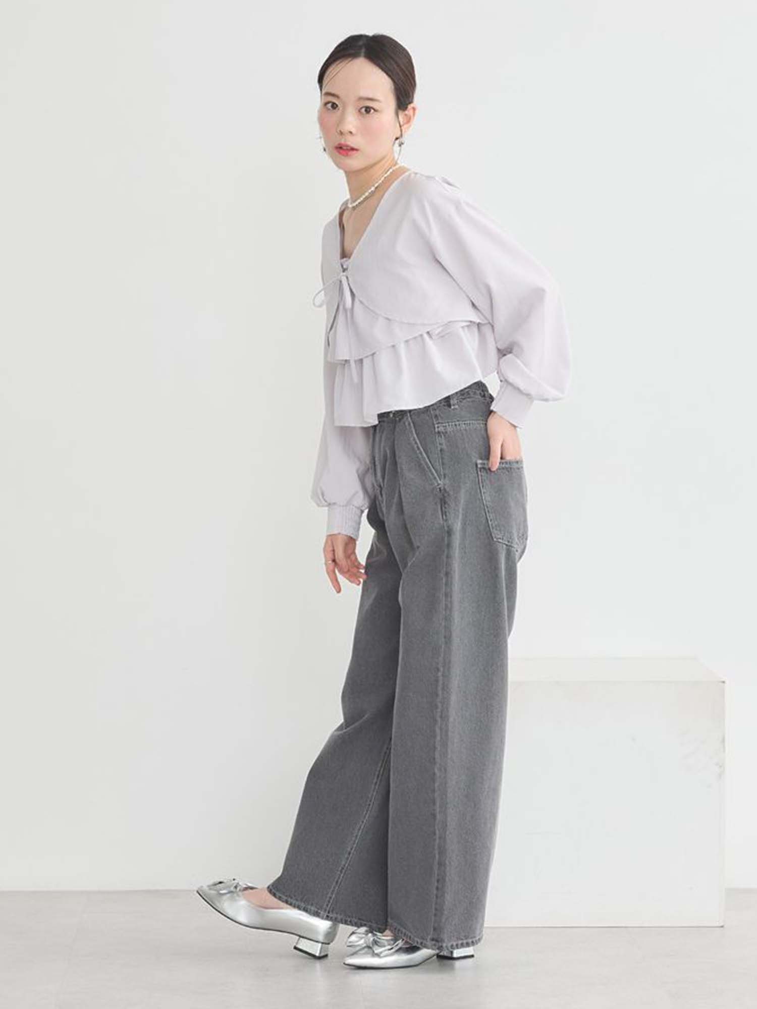 Keiki Tuck Hook Denim Pants