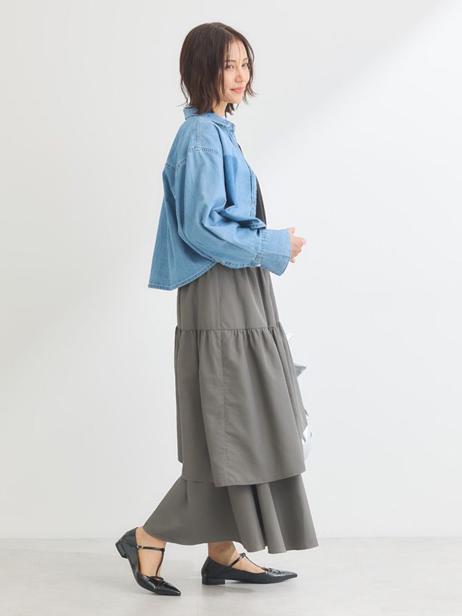 Tomioka Short Denim Shirt