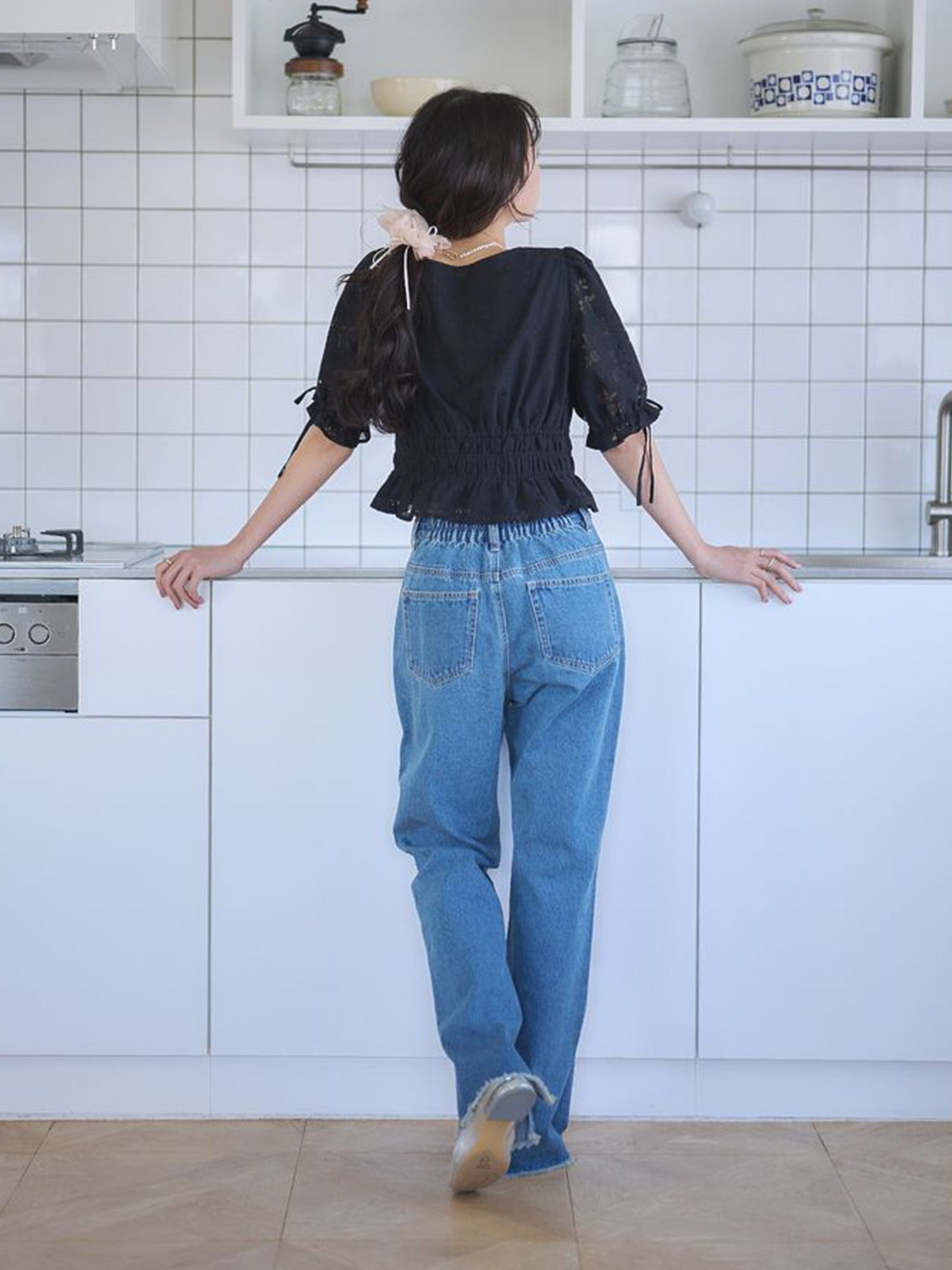 Kawanoe Flare Denim Pants