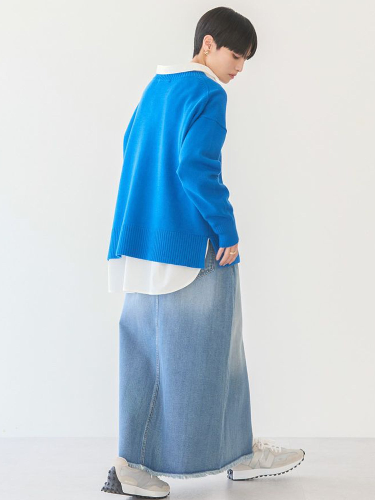 Mikasa Denim A-line Skirt