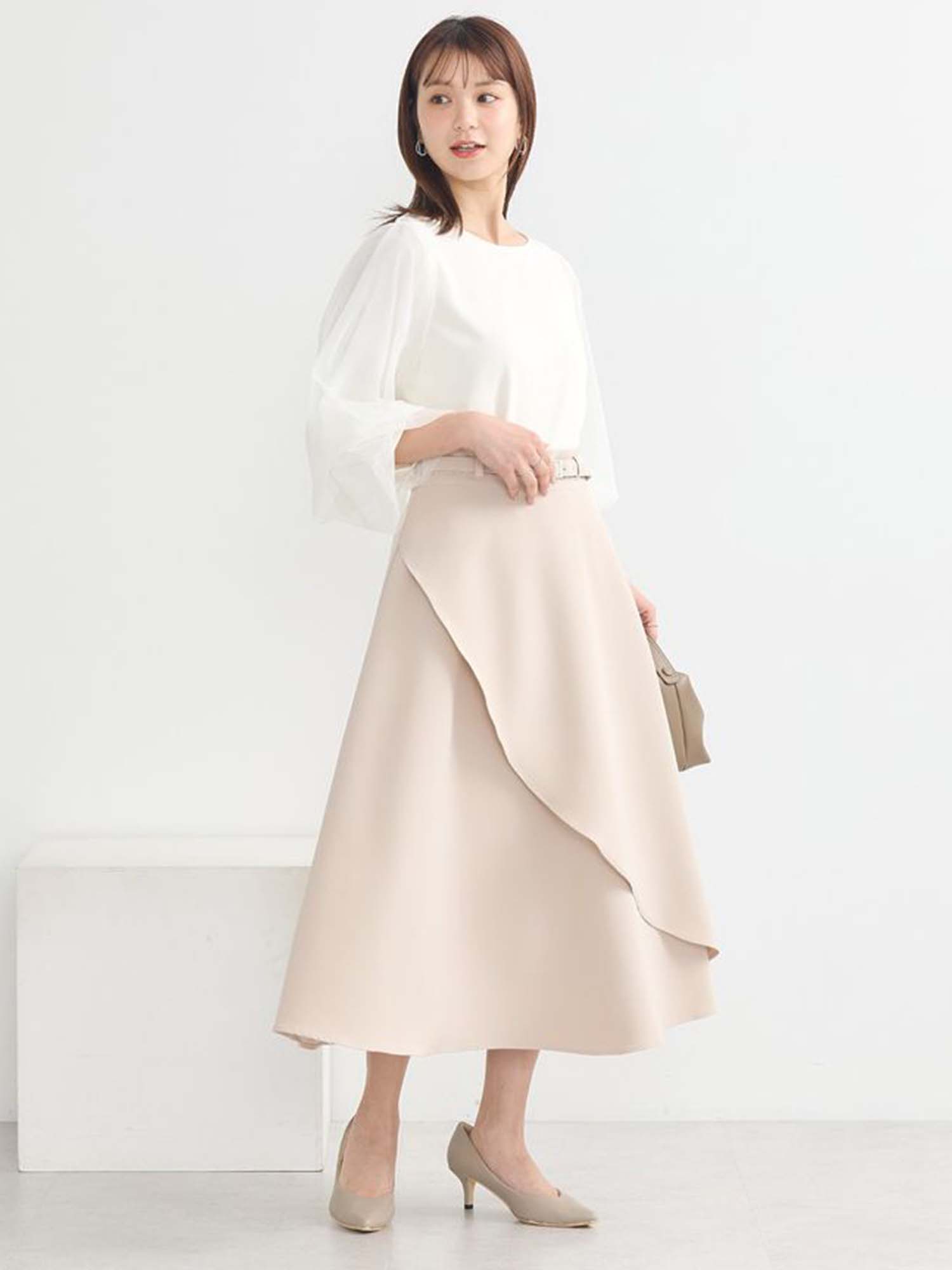 Hiraoka Layered Sleeve Blouse