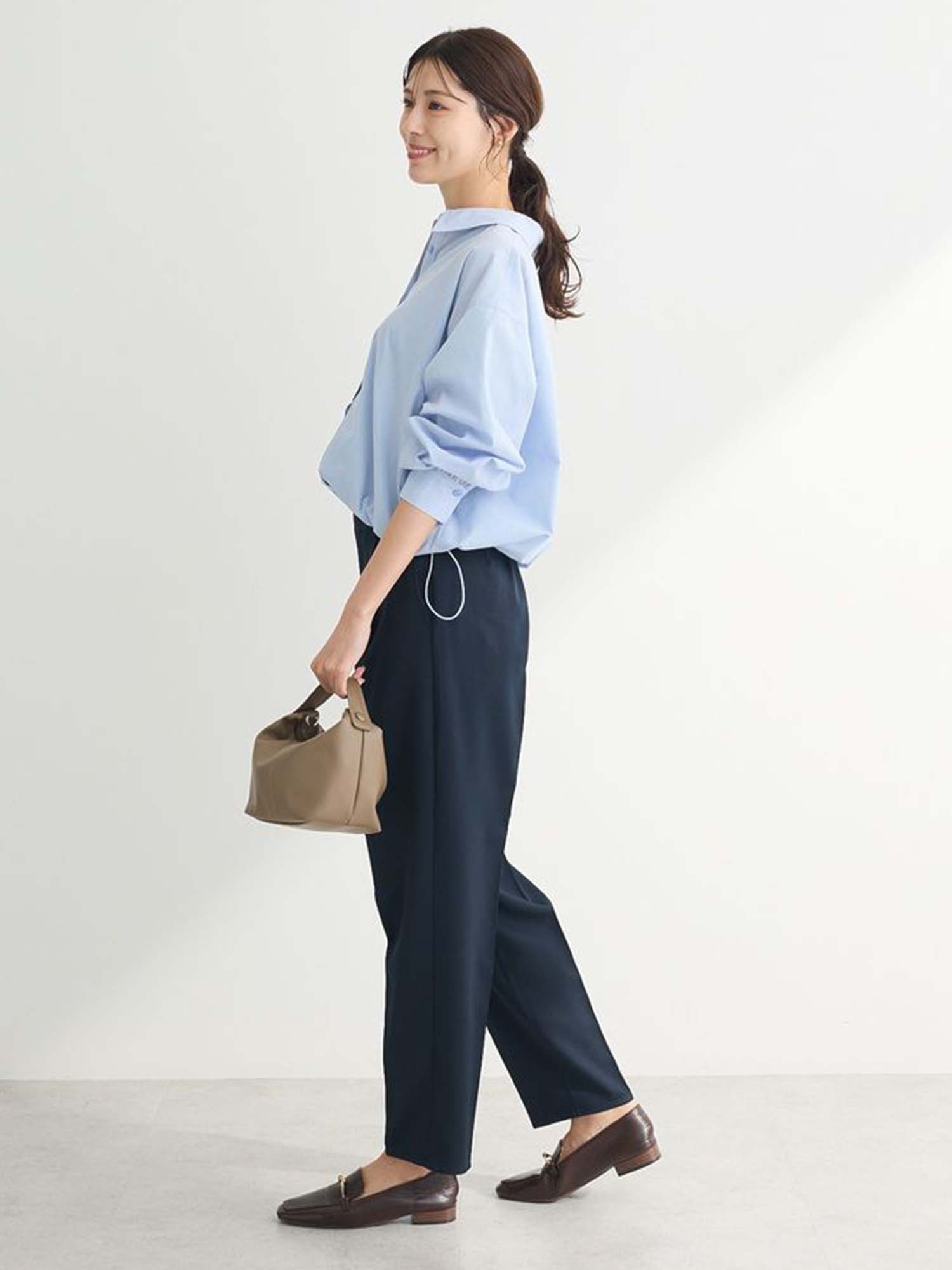 Mizunami Easy-care Drawstring Shirt