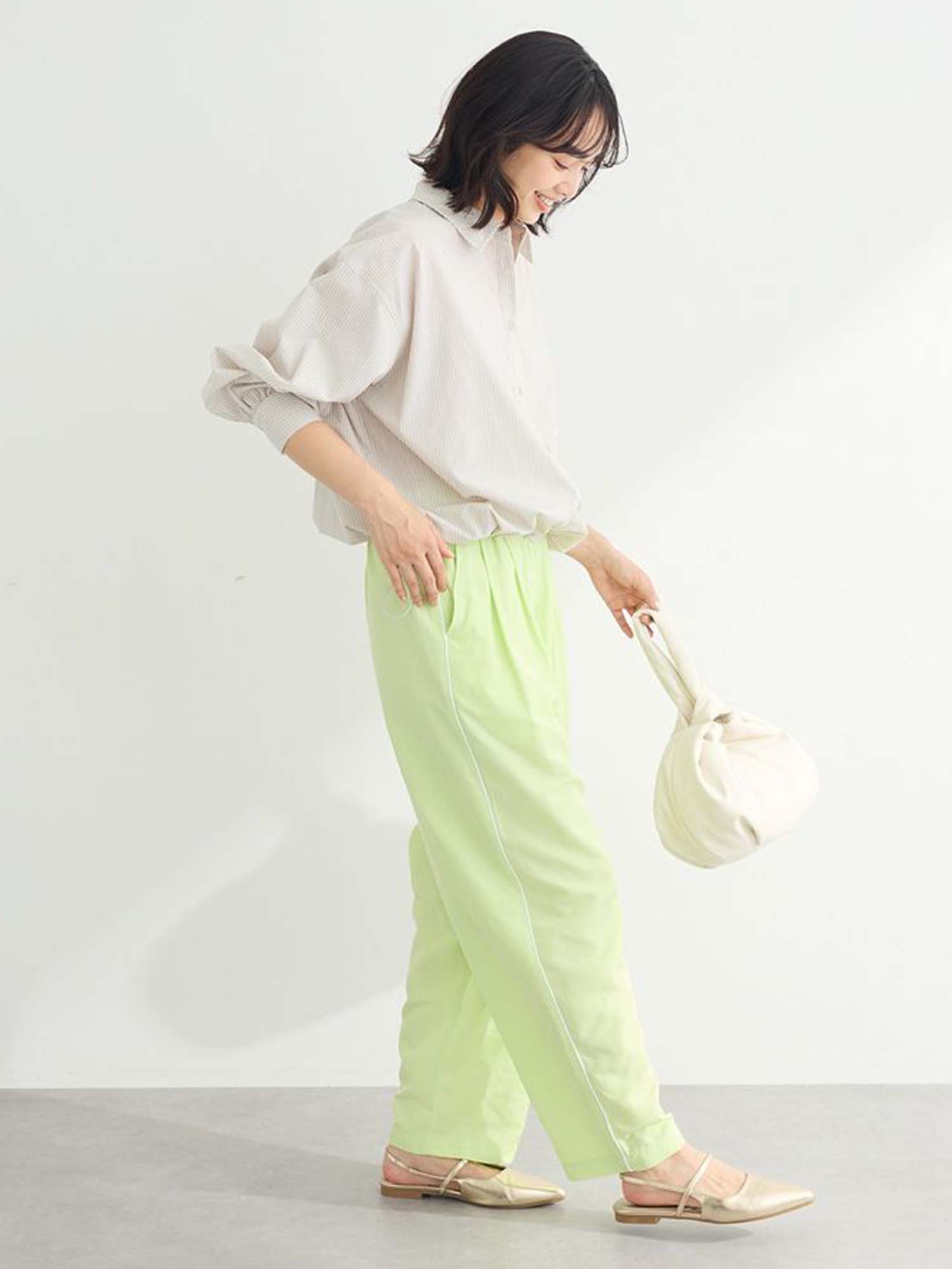 Mizunami Easy-care Drawstring Shirt