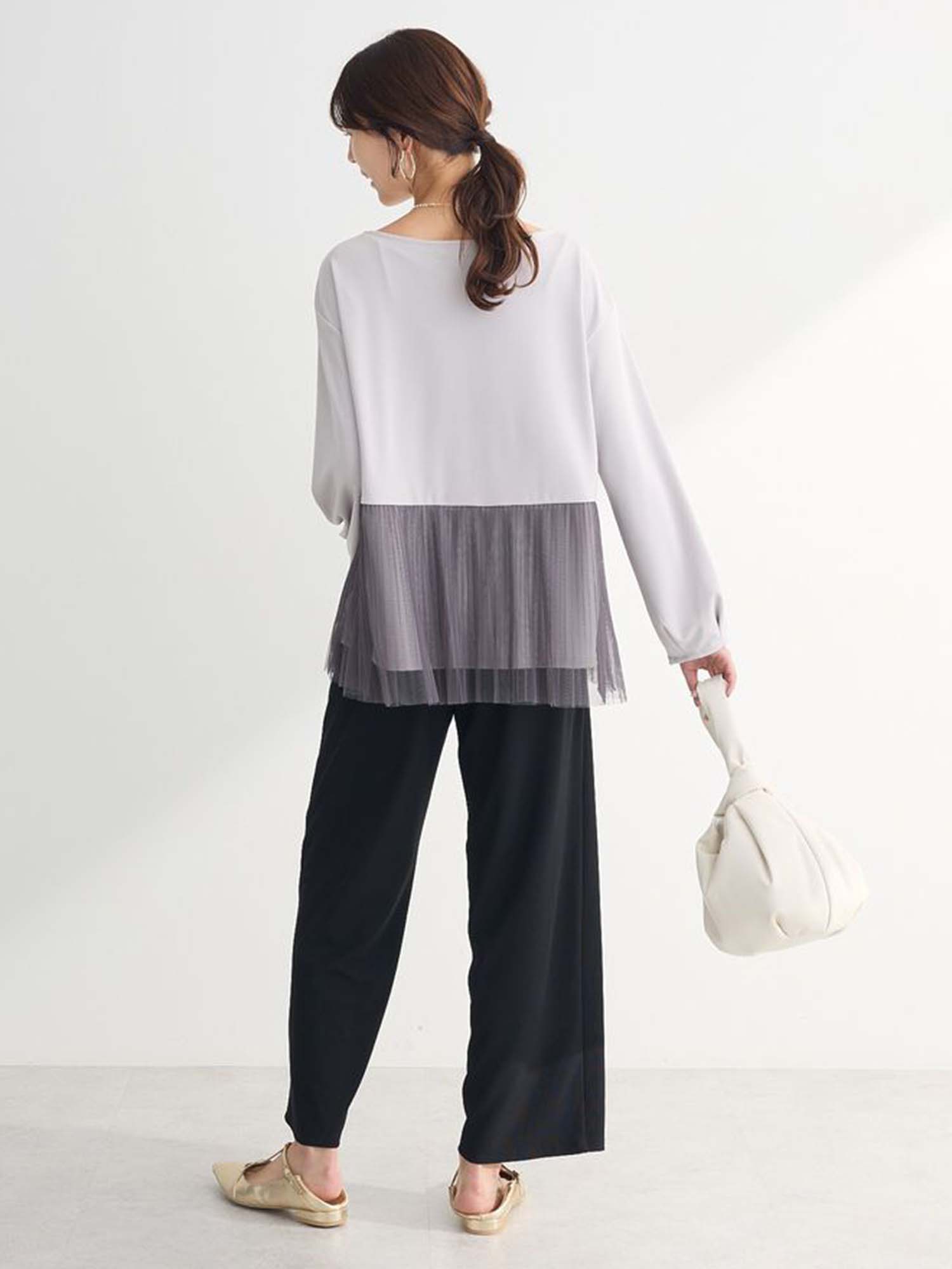 Furano Pleated Tulle Pullover