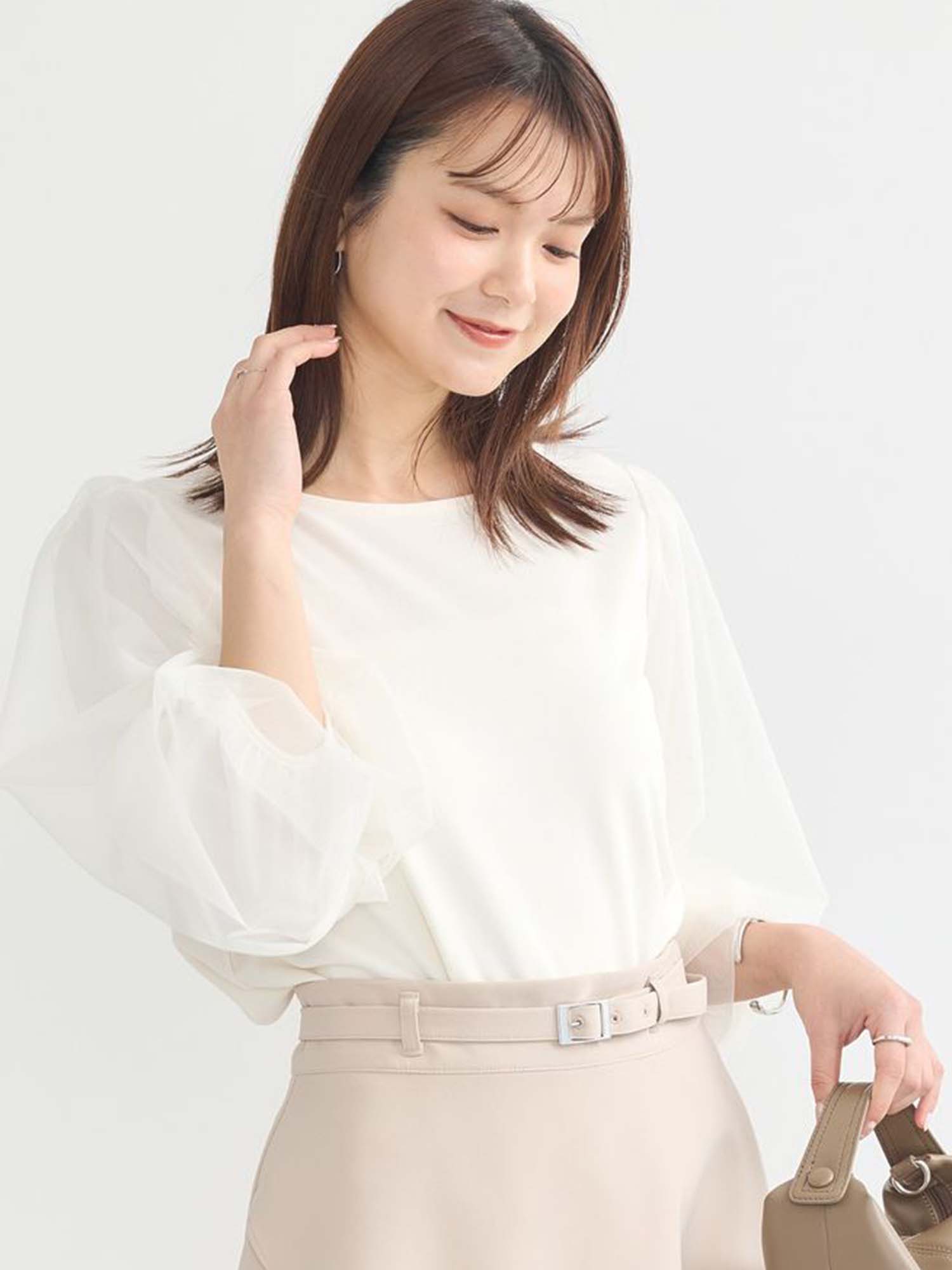 Hiraoka Layered Sleeve Blouse