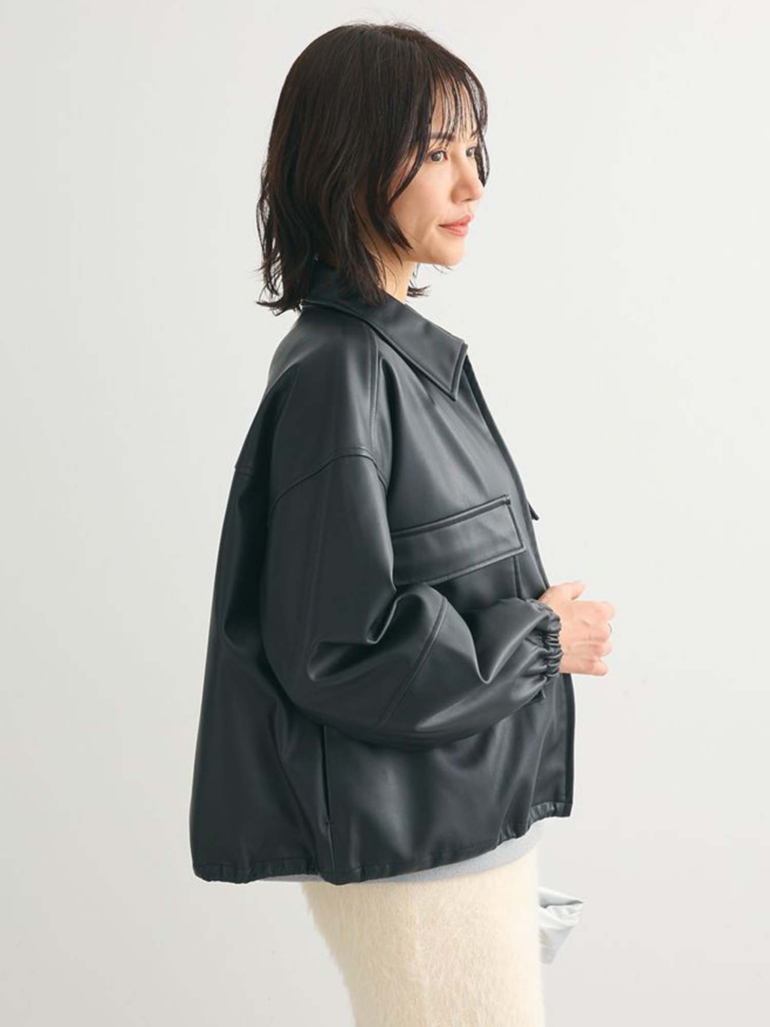 Ryuga Faux Leather Jacket