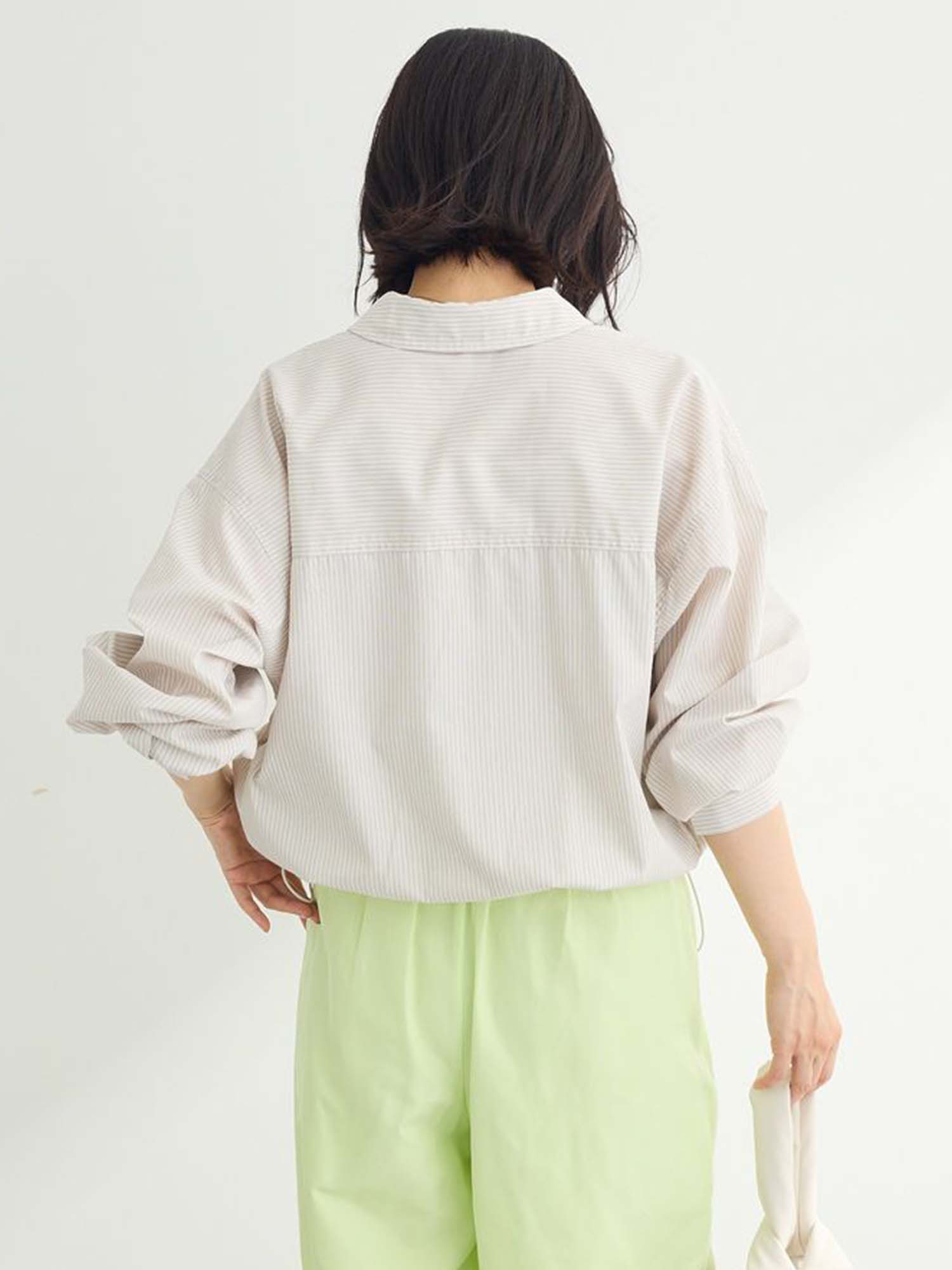 Mizunami Easy-care Drawstring Shirt