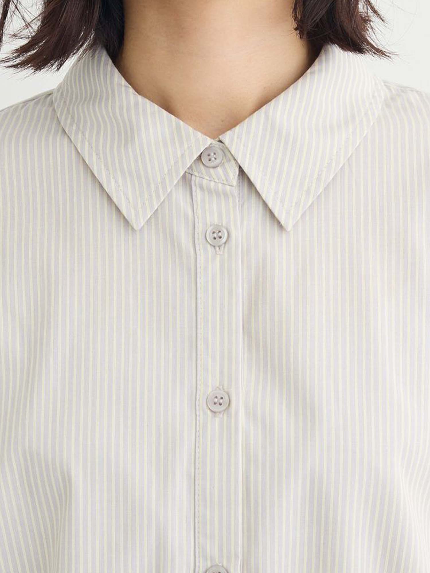 Mizunami Easy-care Drawstring Shirt