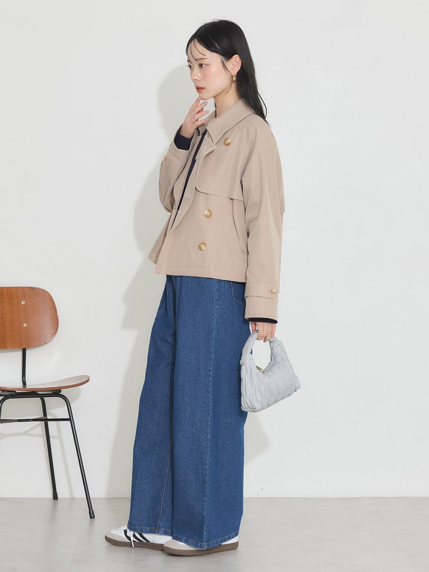 Asamachi Short Trench Coat