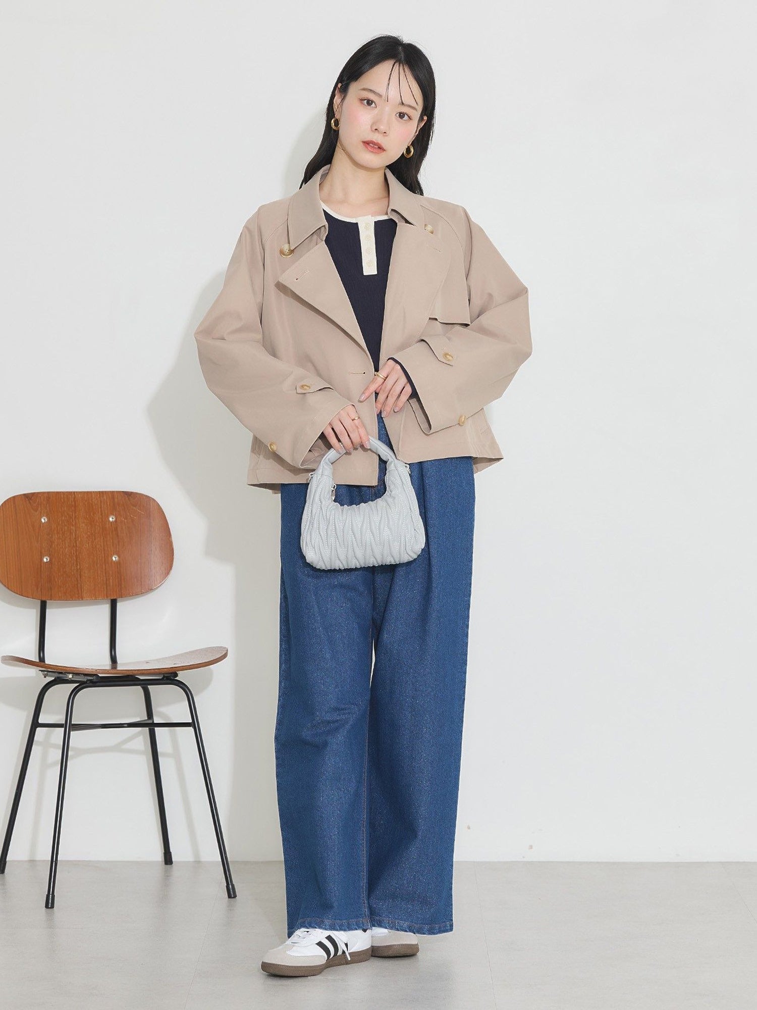 Asamachi Short Trench Coat