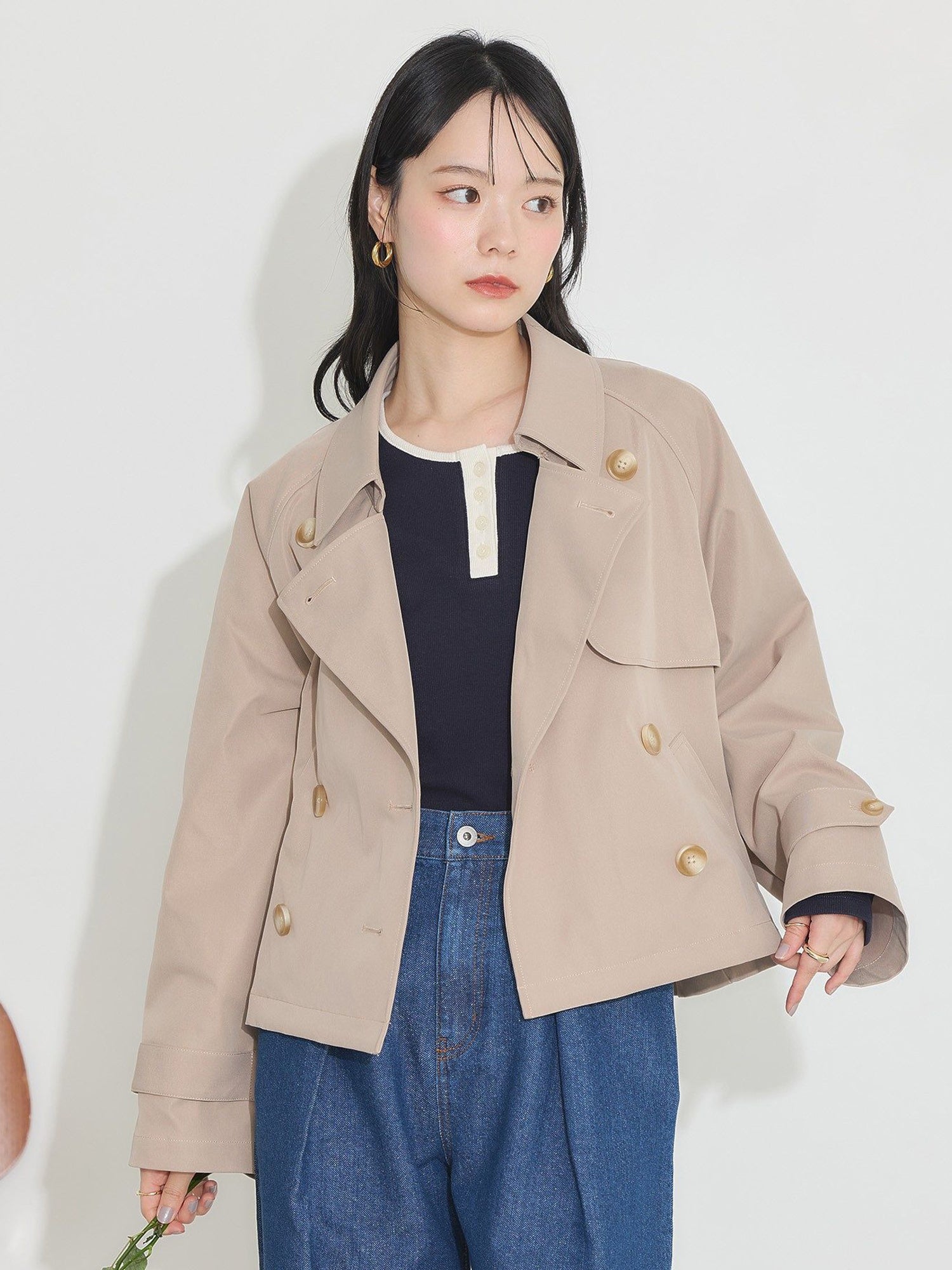 Asamachi Short Trench Coat