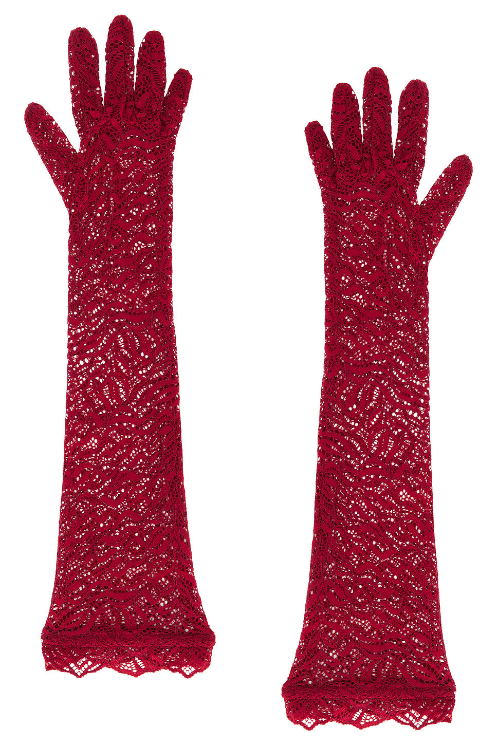 Stretch Lace Elbow Gloves