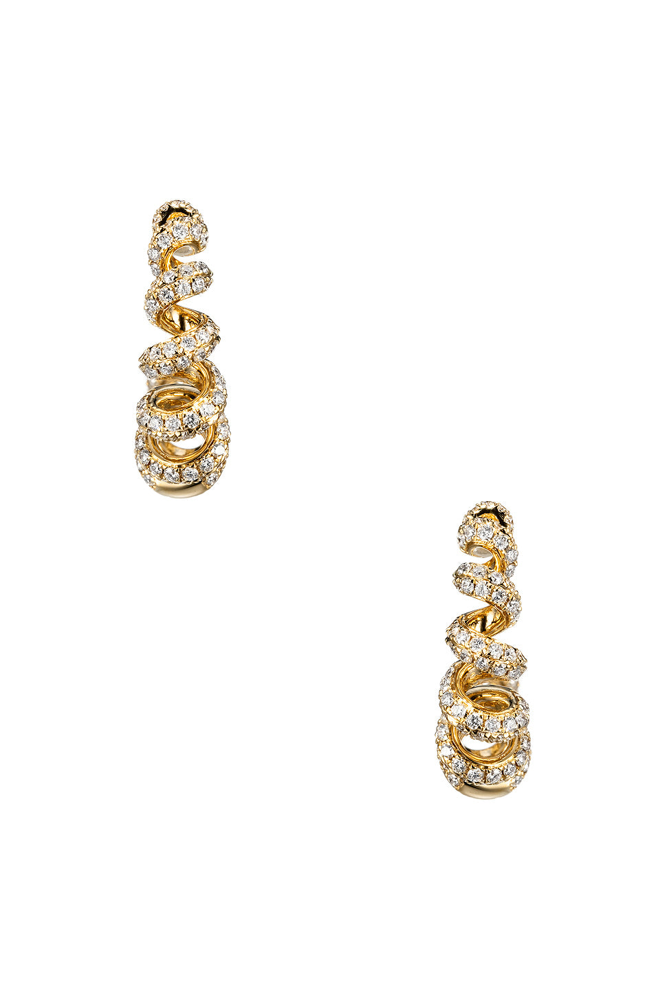 Slinkee Diamond Hoop Earrings