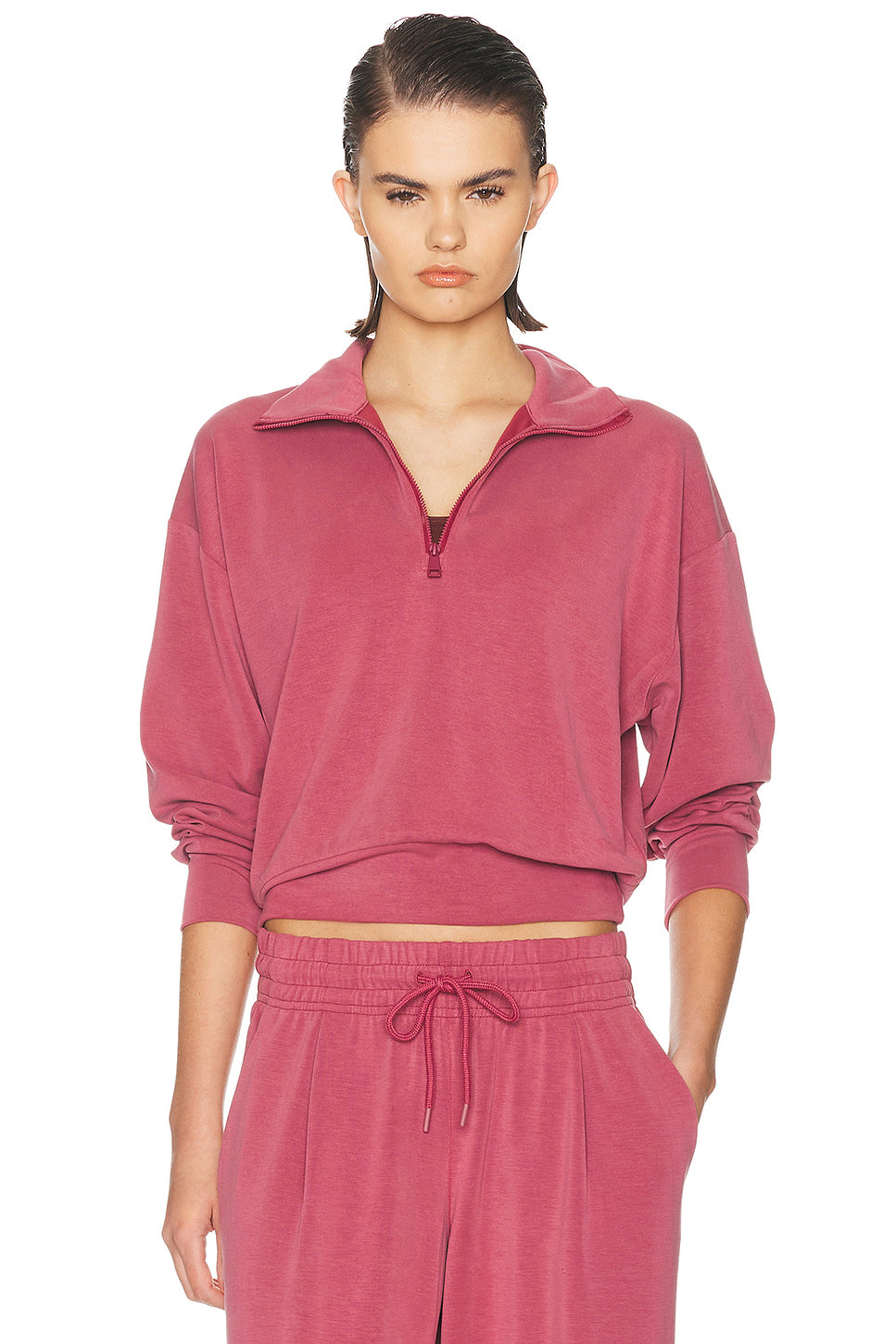 Cruiser Half Zip Cropped Sweatshirt